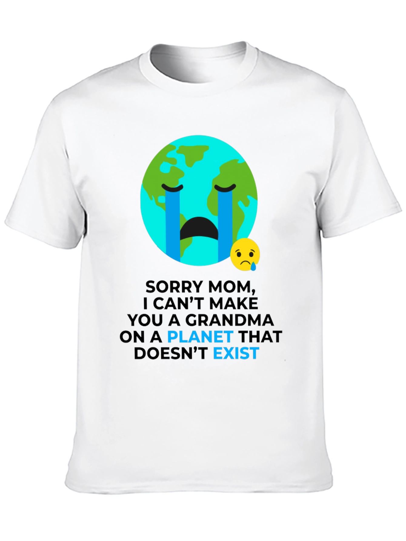 Camiseta Negra con Diseño de Conciencia Ambiental