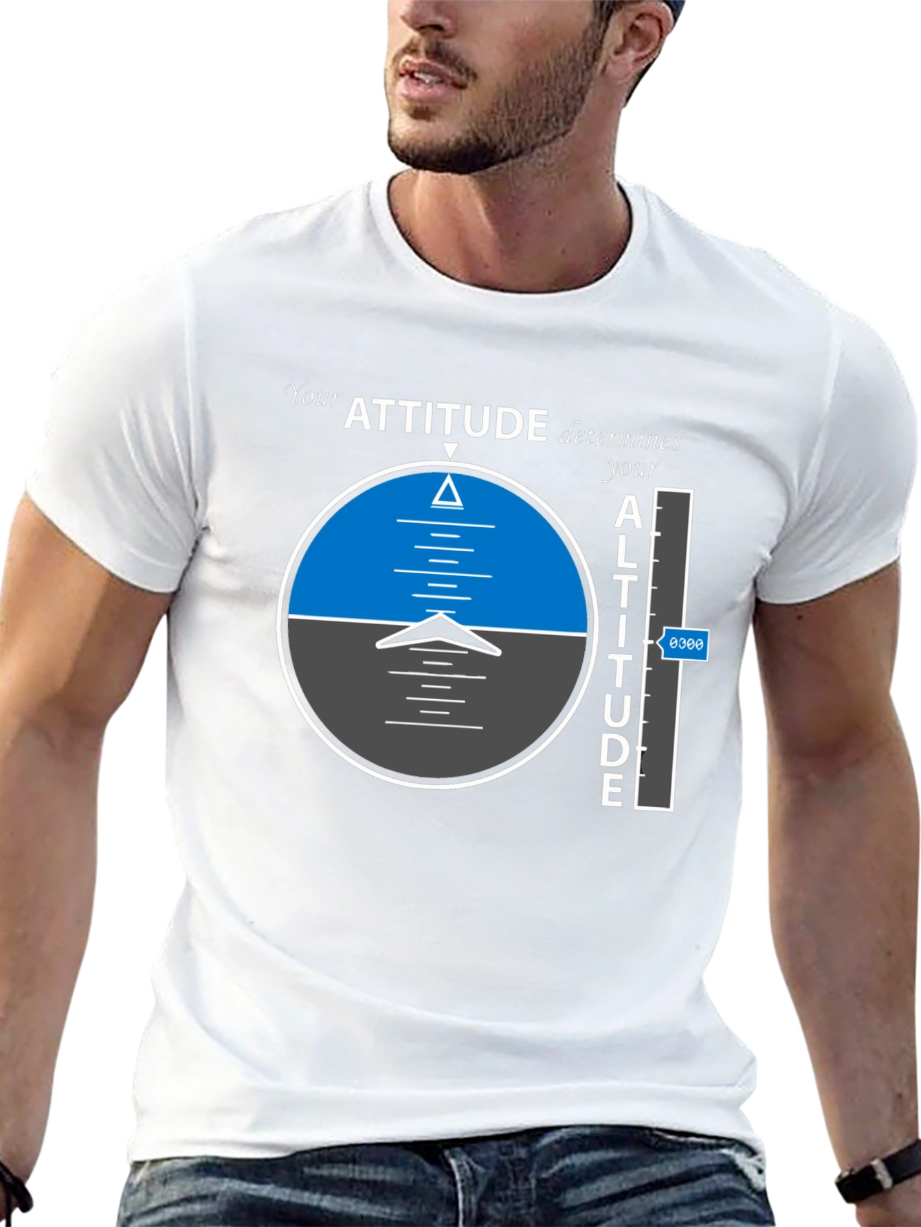 Camiseta Negra: Actitud y Altitud en Vuelo