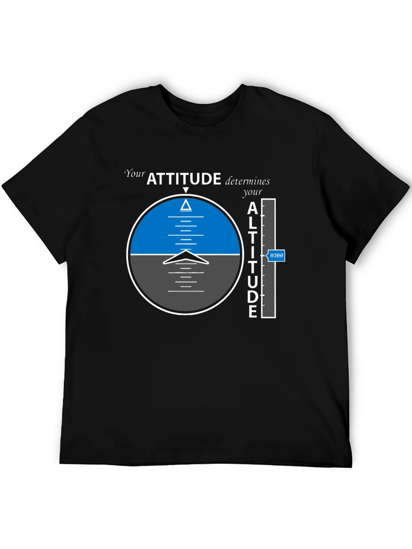 Camiseta Negra: Actitud y Altitud en Vuelo