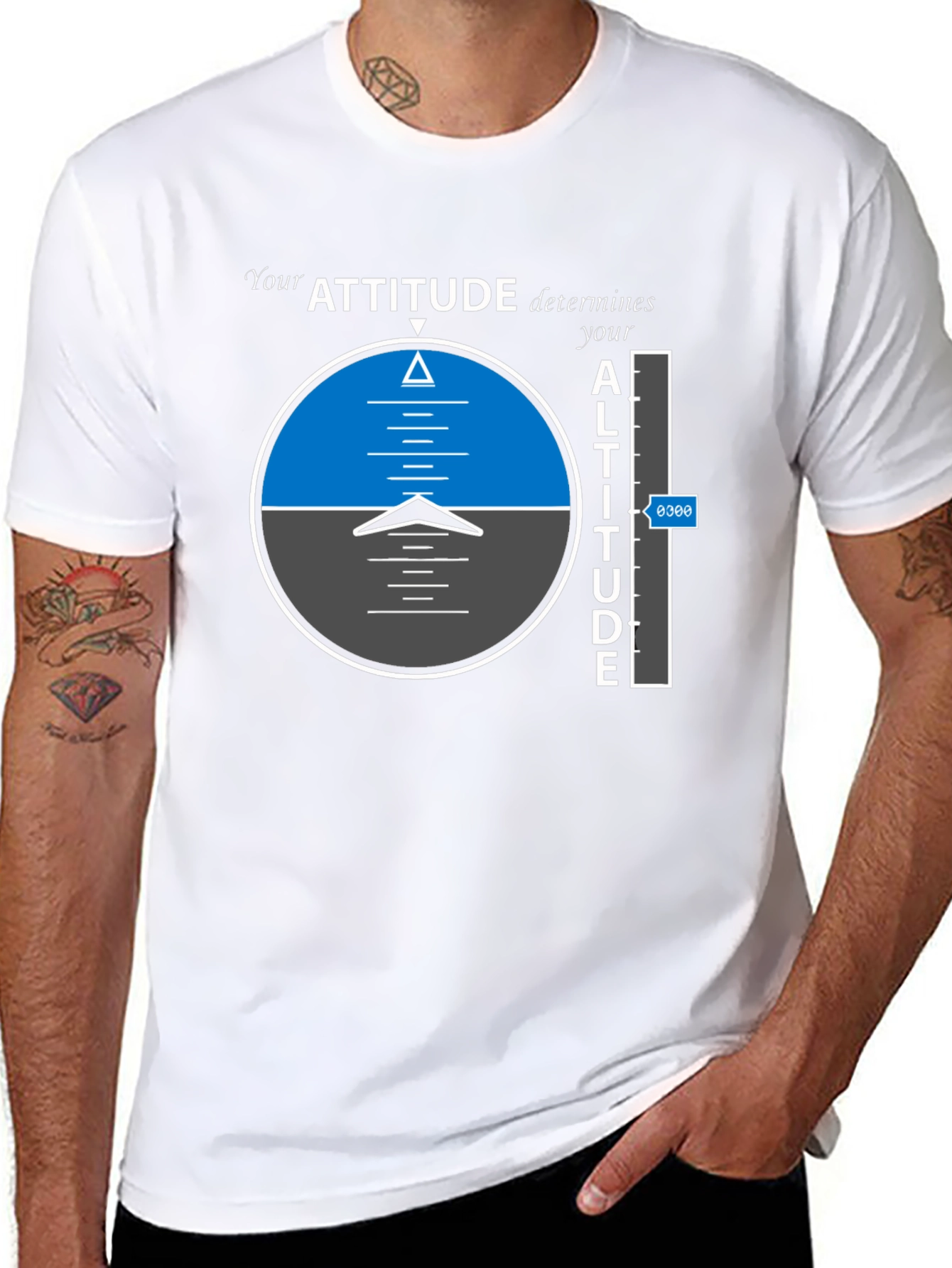 Camiseta Negra: Actitud y Altitud en Vuelo