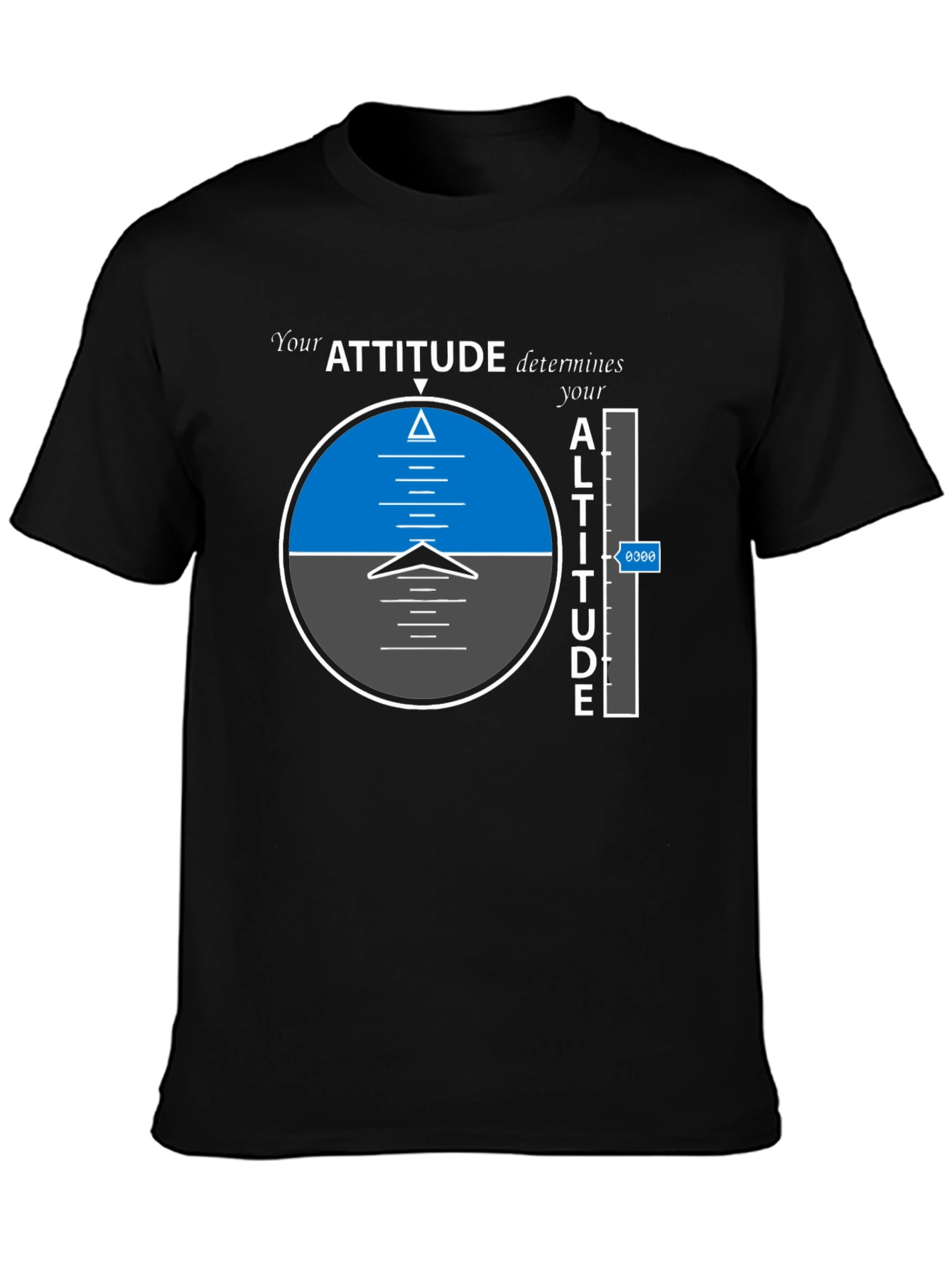 Camiseta Negra: Actitud y Altitud en Vuelo