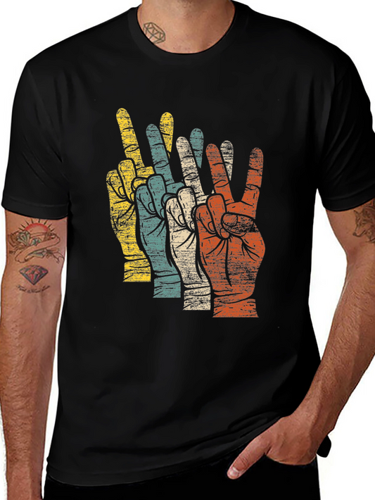 Camiseta Retro Paz y Amor