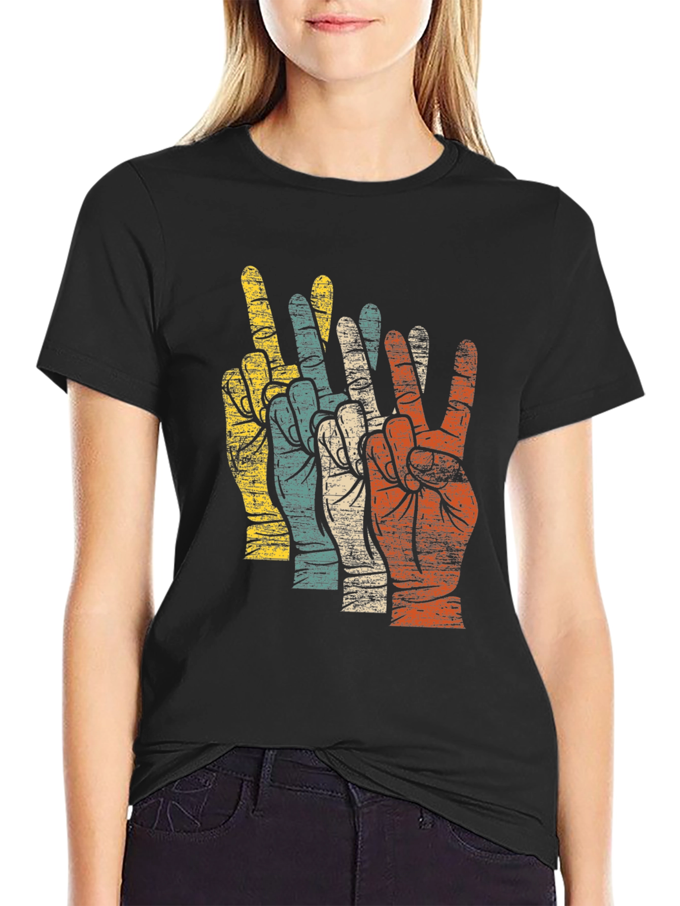 Camiseta Retro Paz y Amor