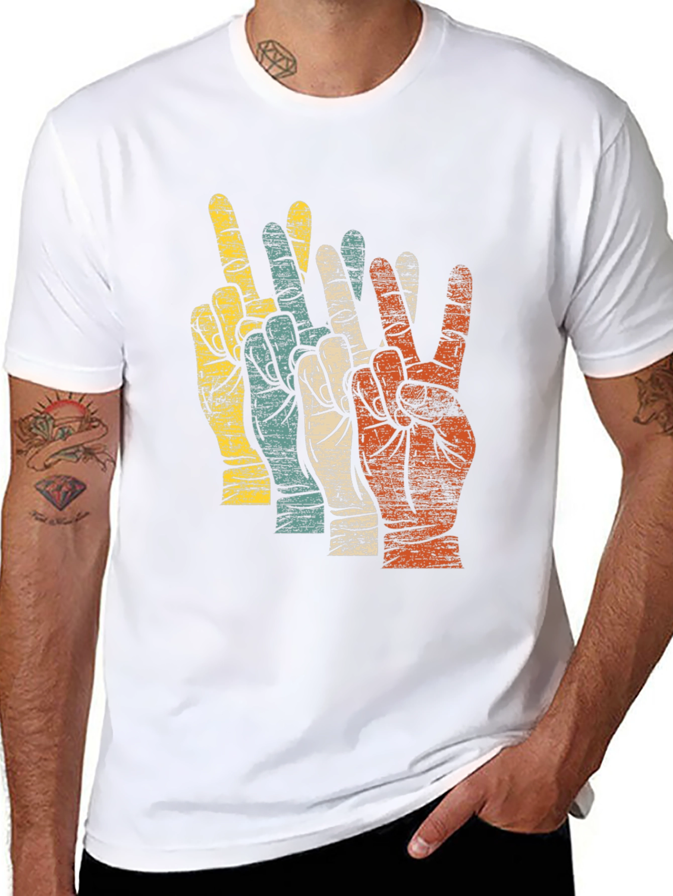 Camiseta Retro Paz y Amor