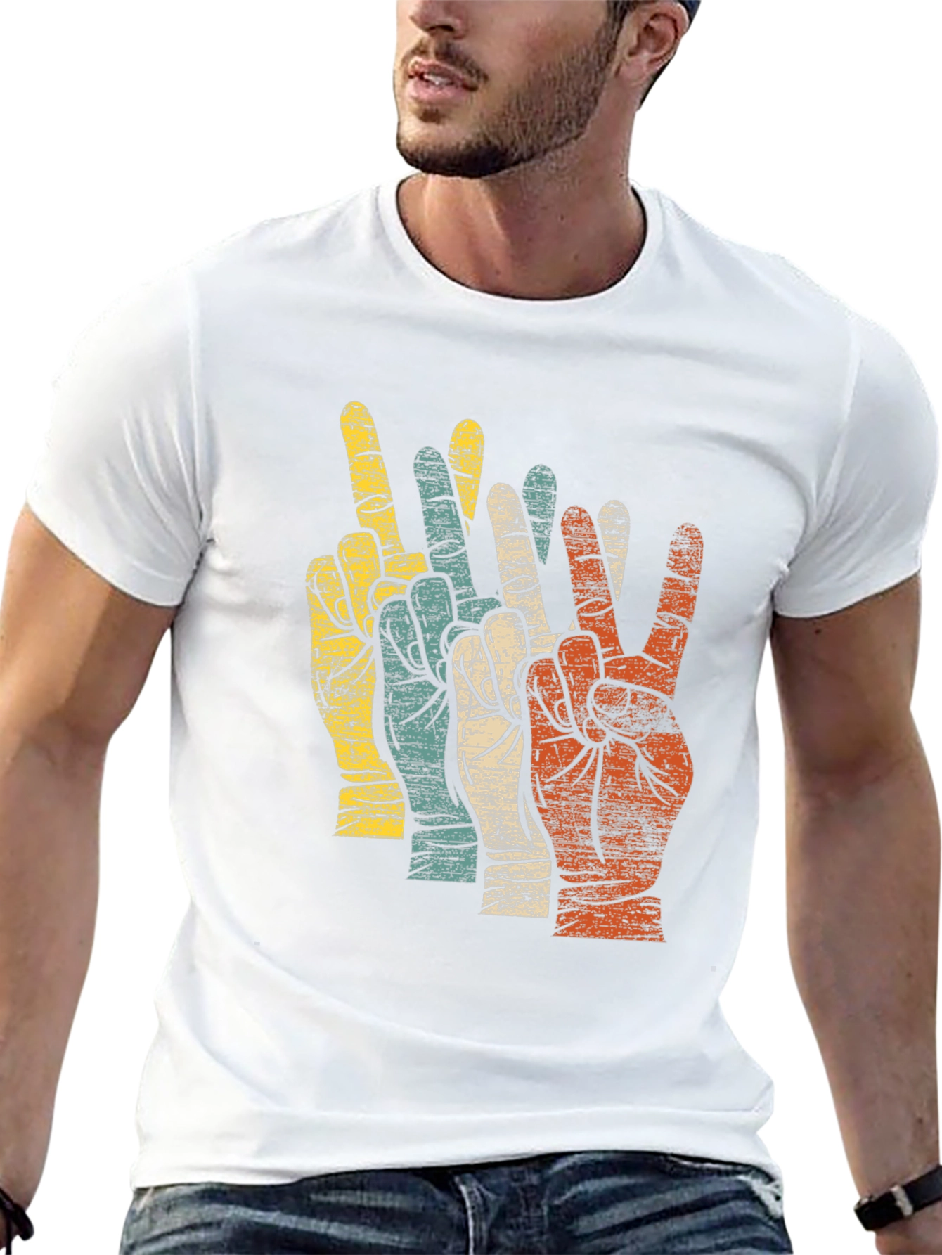 Camiseta Retro Paz y Amor