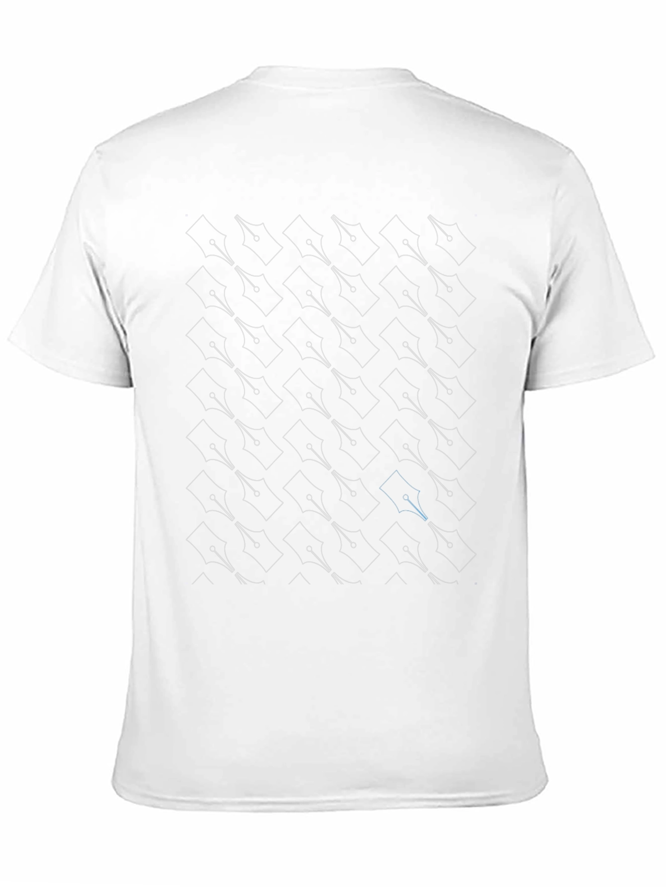 Camiseta Negra Diseño Plumas Estilográficas para Escritores