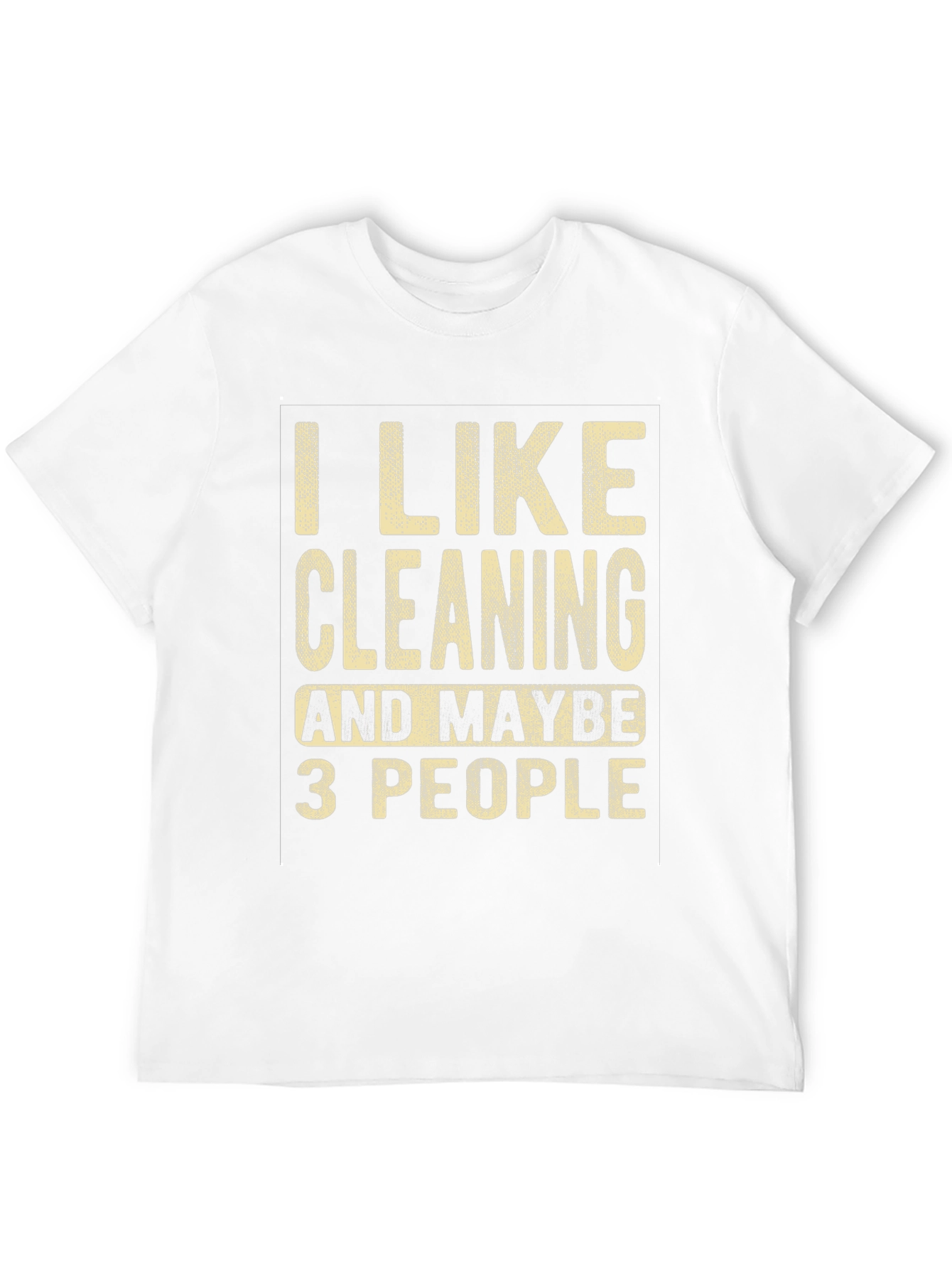 Camiseta Negra con Estampa Divertida de Limpieza