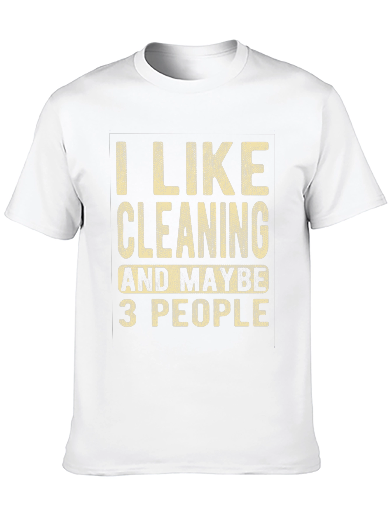 Camiseta Negra con Estampa Divertida de Limpieza