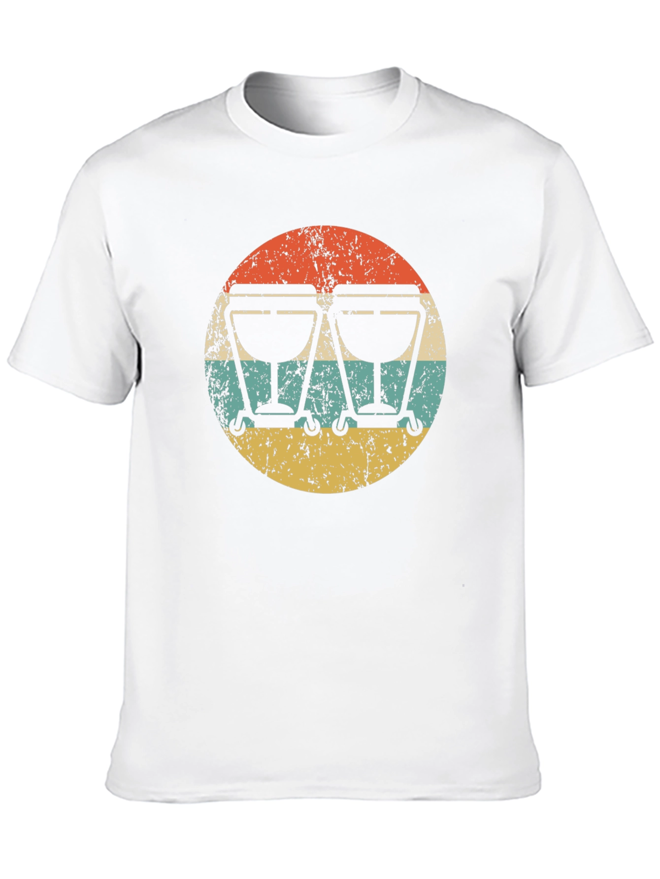 Camiseta Hombre Diseño Retro Bongo Música