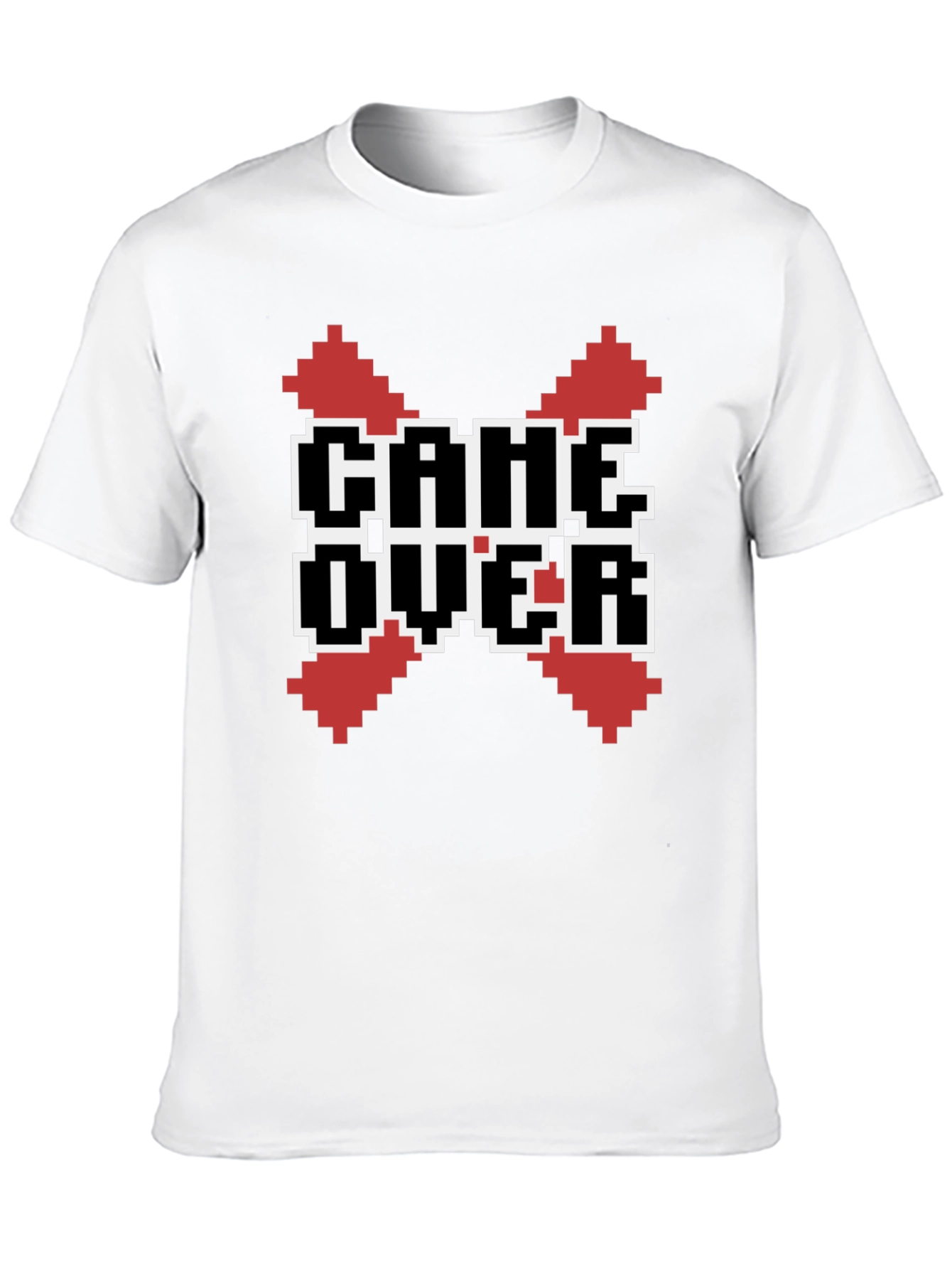 Camiseta Negra Game Over Pixel Art