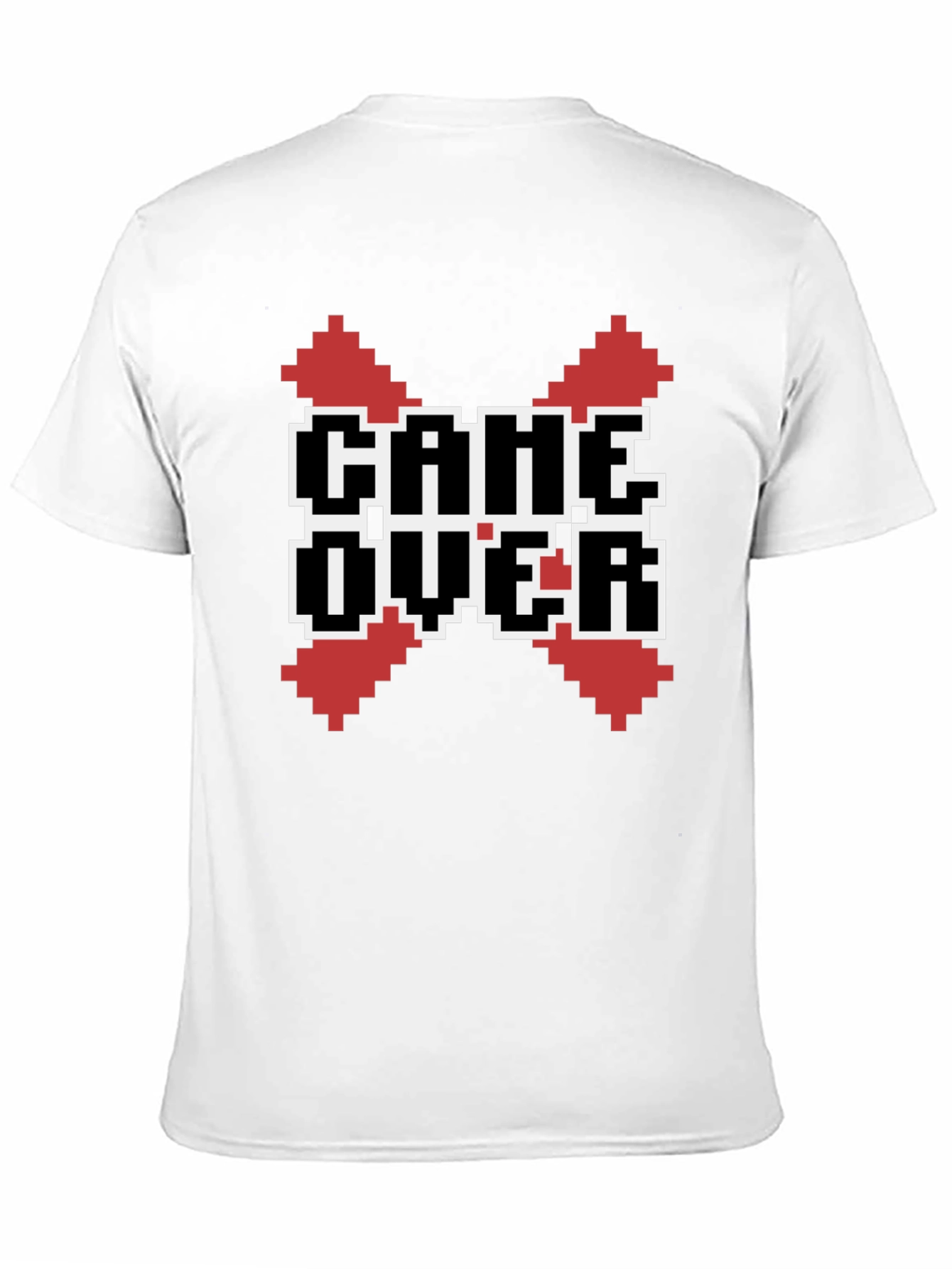 Camiseta Negra Game Over Pixel Art