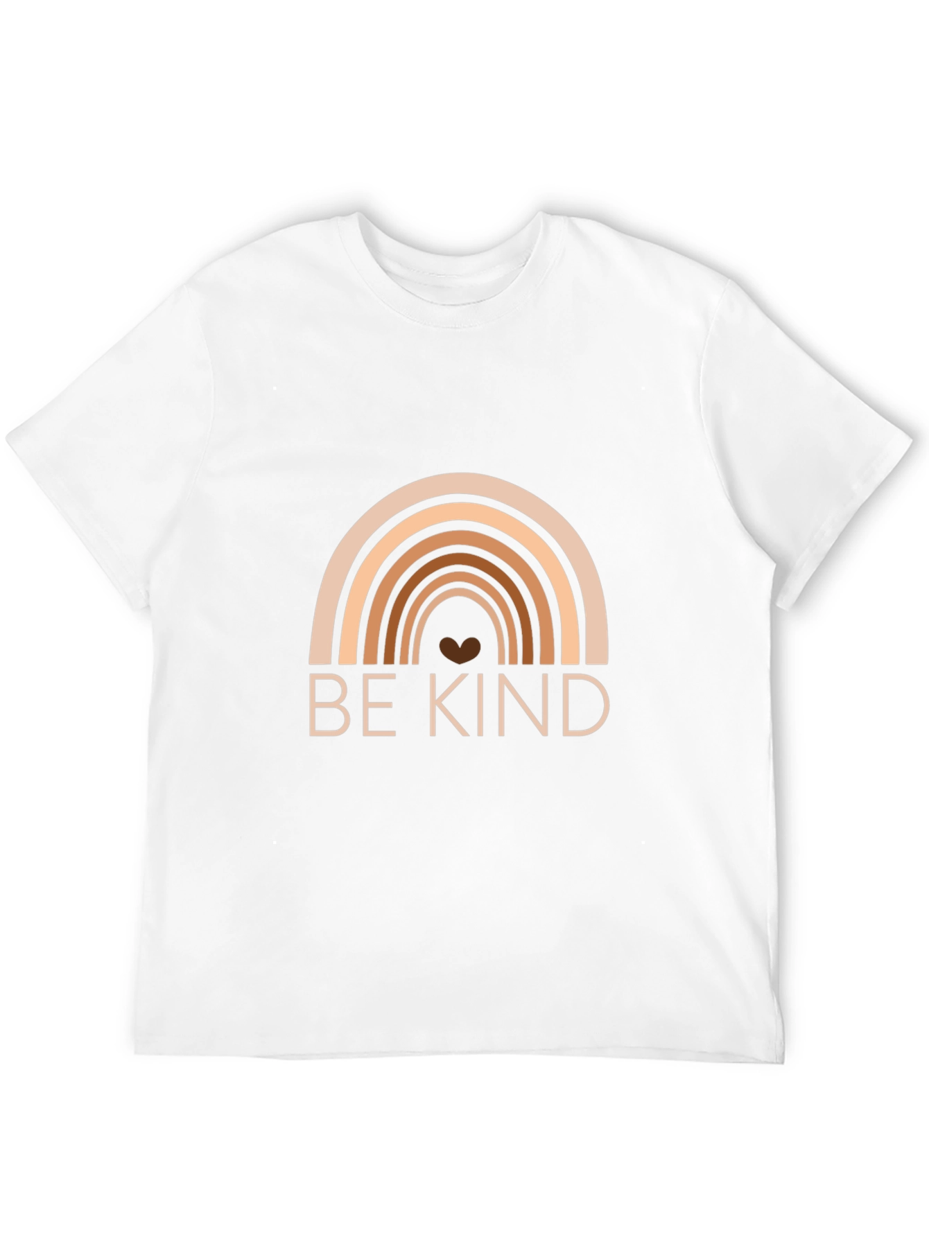 Camiseta Negra Sé amable con Arcoíris