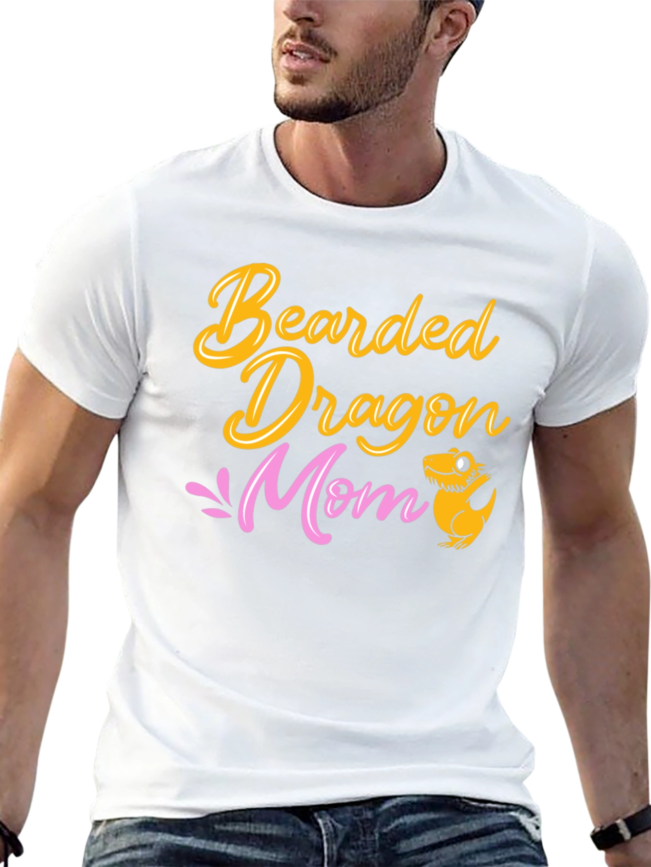 Camiseta Negra Mamá Dragón Barbudo