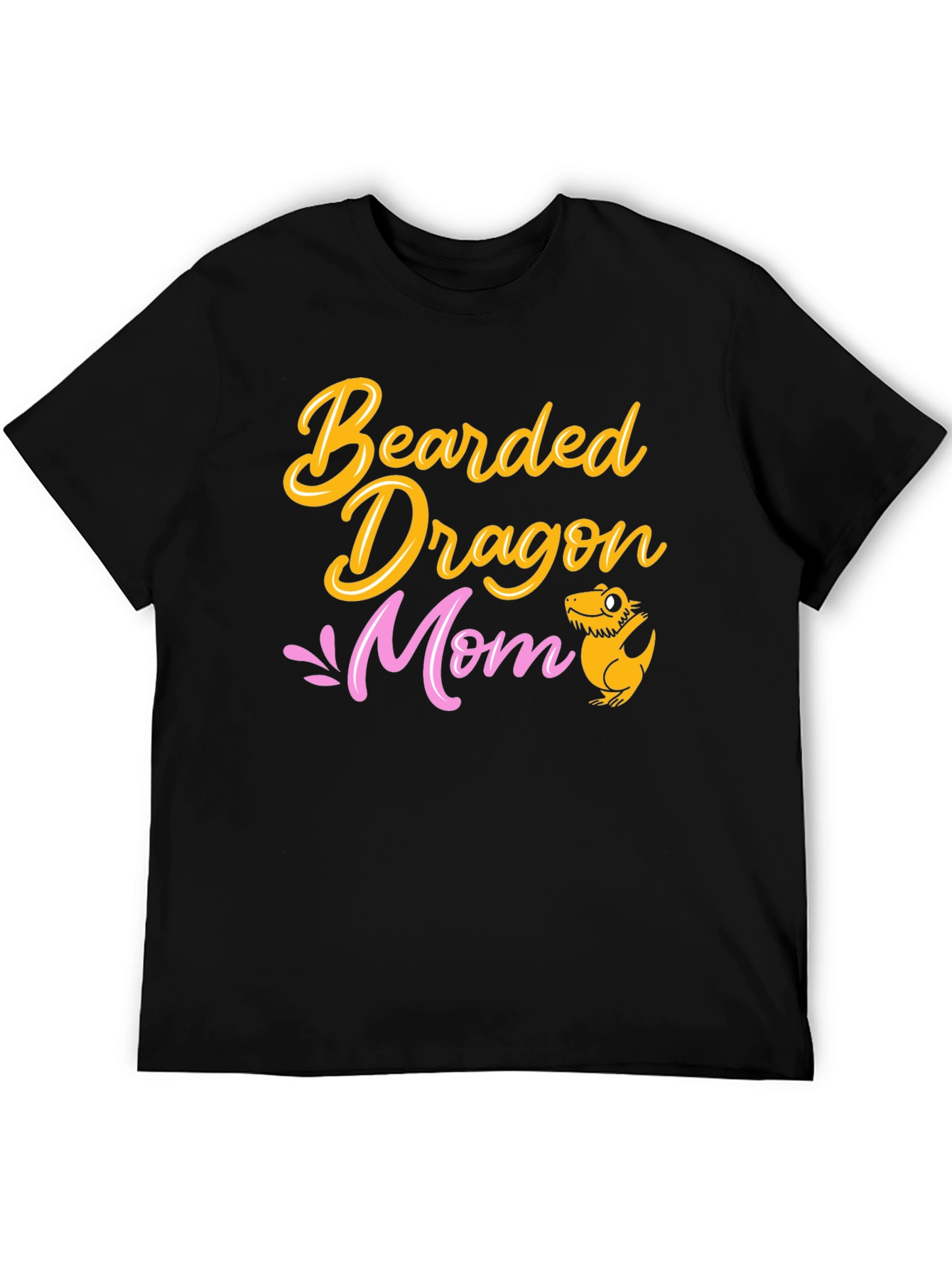 Camiseta Negra Mamá Dragón Barbudo