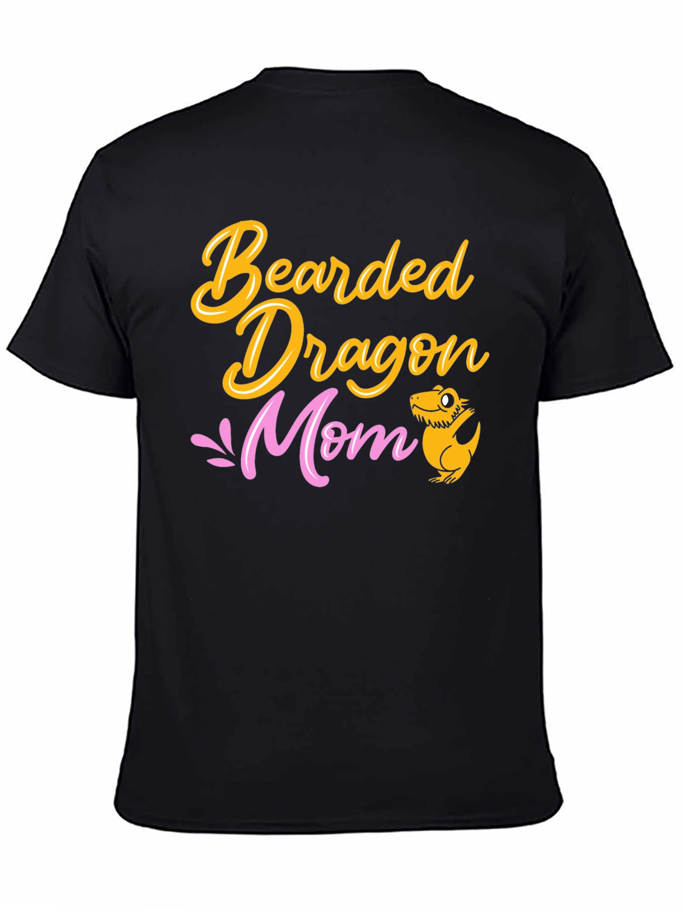 Camiseta Negra Mamá Dragón Barbudo