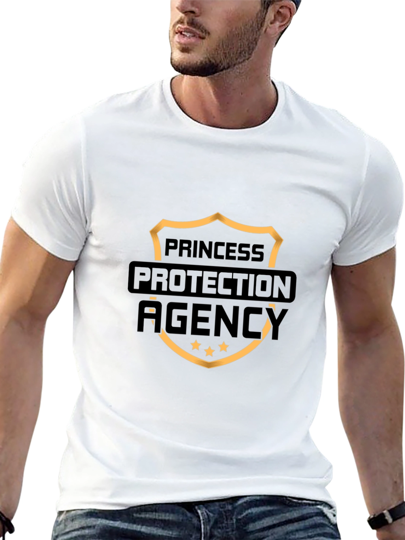 Camiseta Negra Agencia Protección Princesas