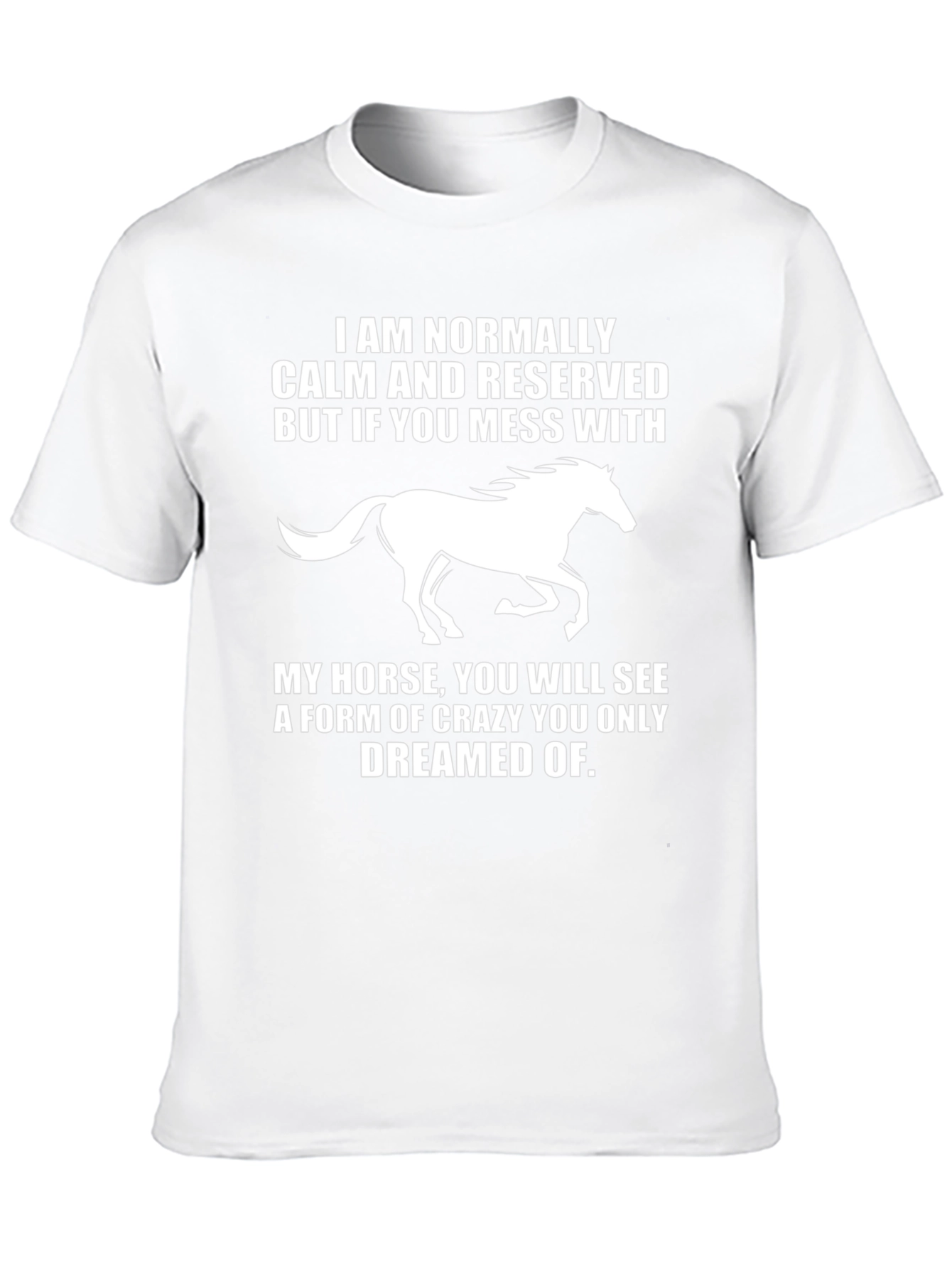 Camiseta Hombre Caballo Crazy