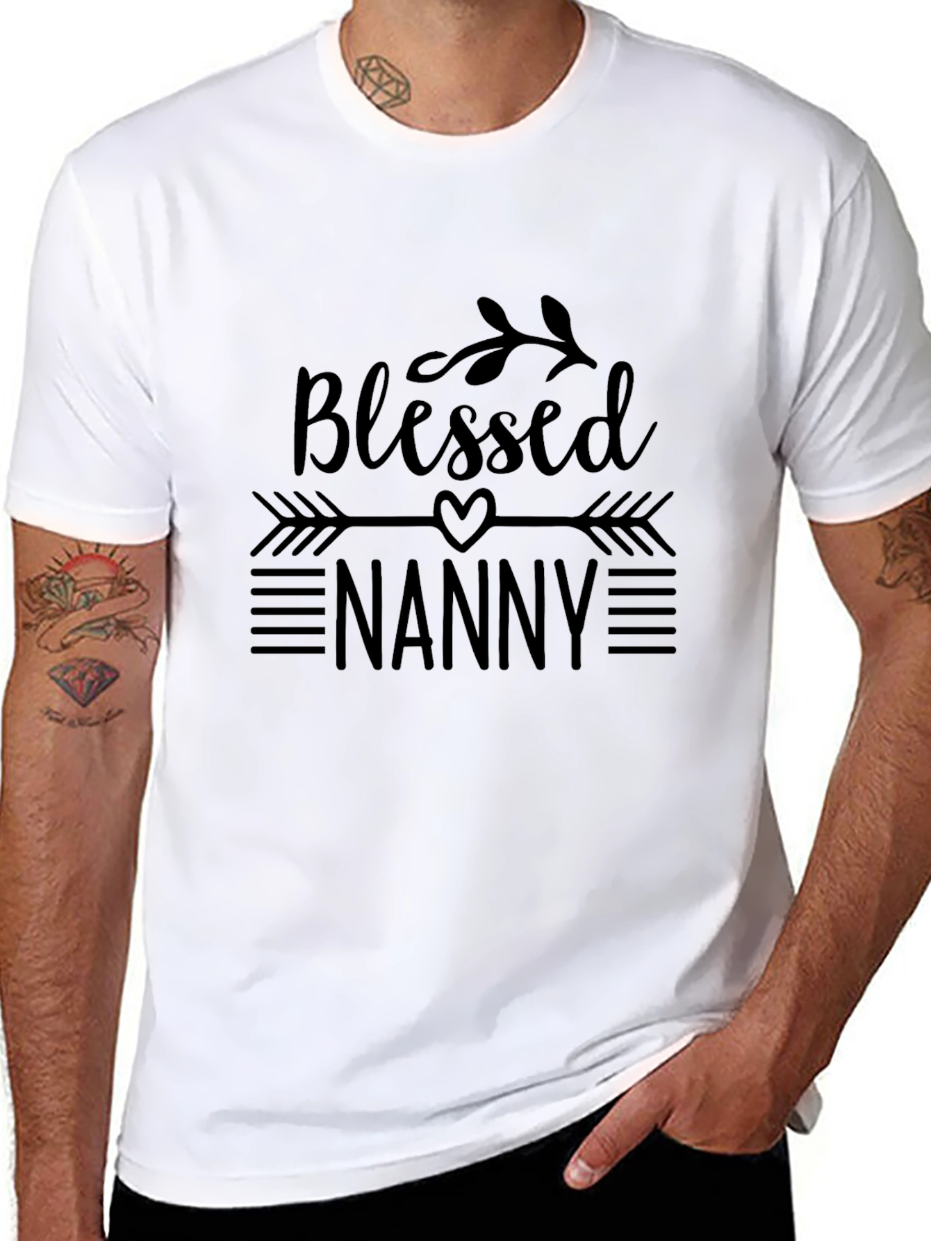 Camiseta Negra Blessed Nanny