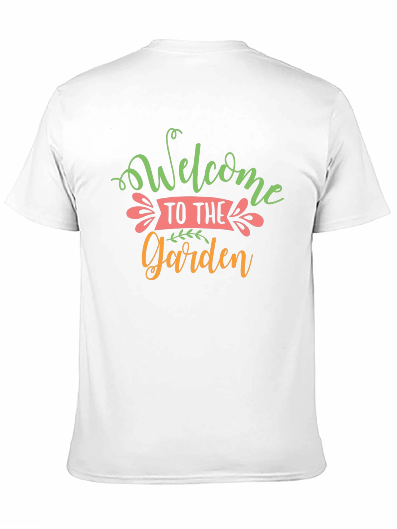 Camiseta Negra Diseño Welcome to the Garden