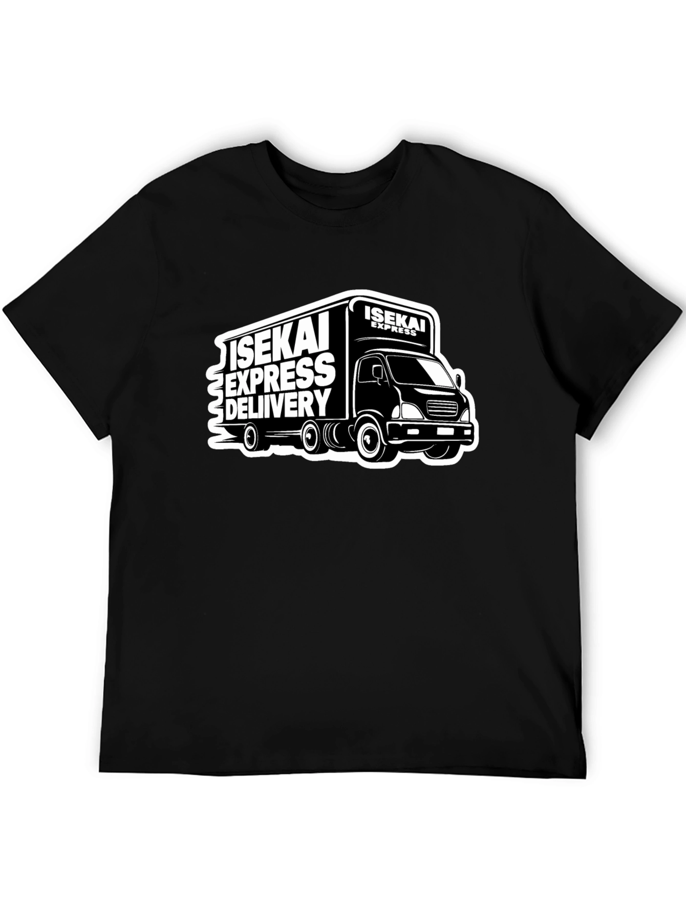 Camiseta Negra Isekai Express Delivery