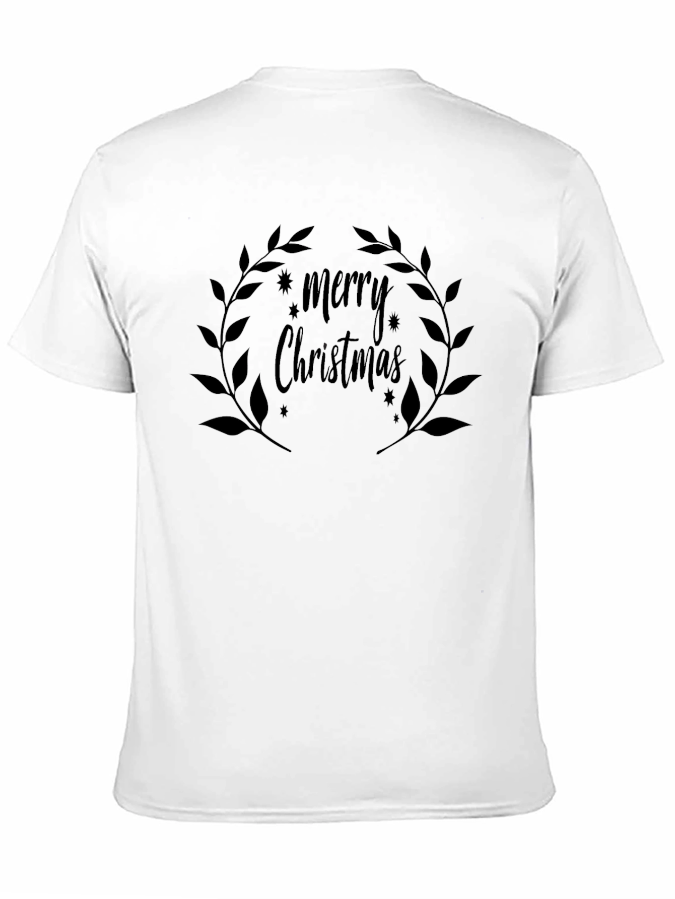 Camiseta Negra Navideña Merry Christmas
