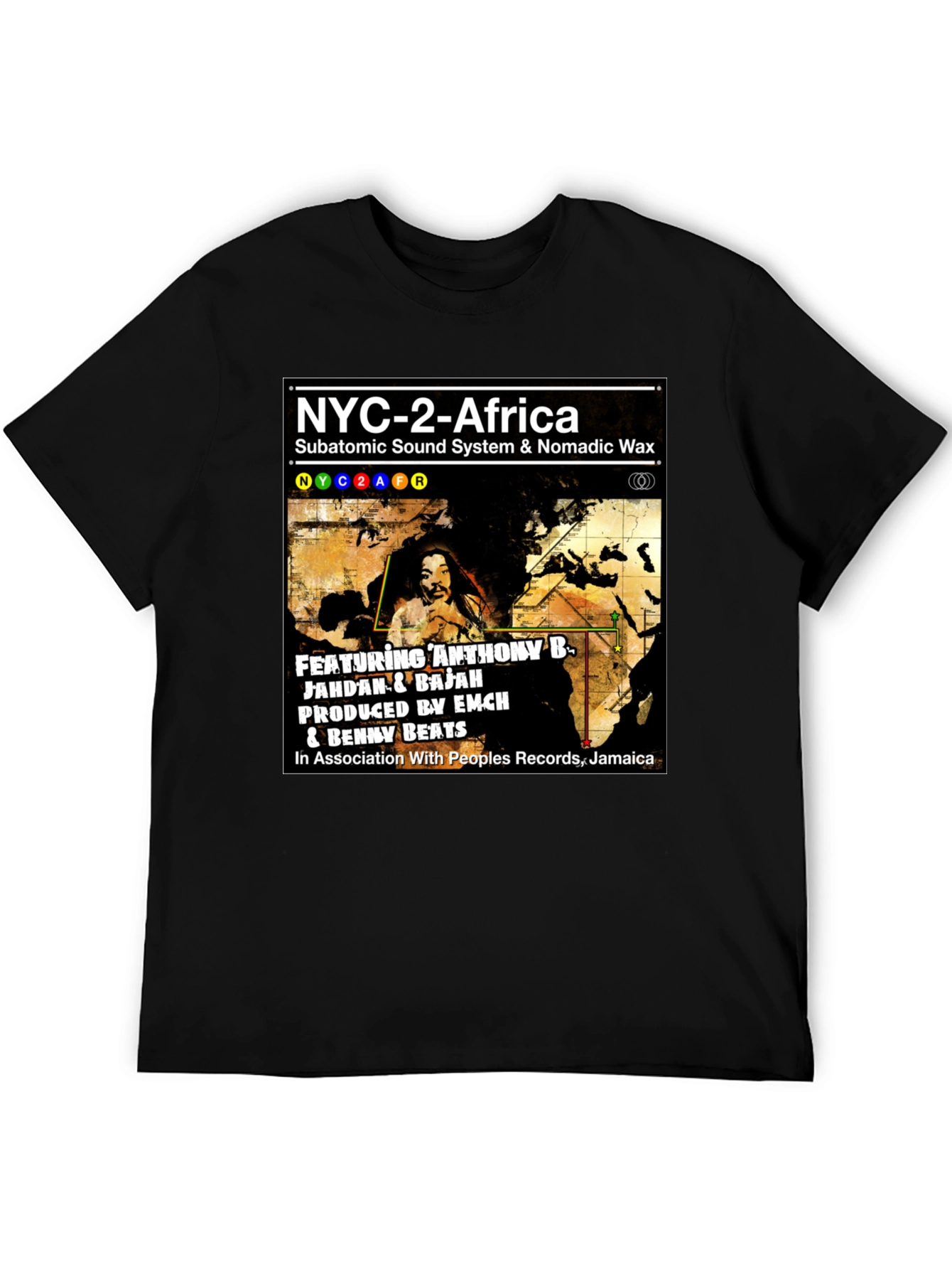 Camiseta NYC-2-Africa Subatomic Sound System