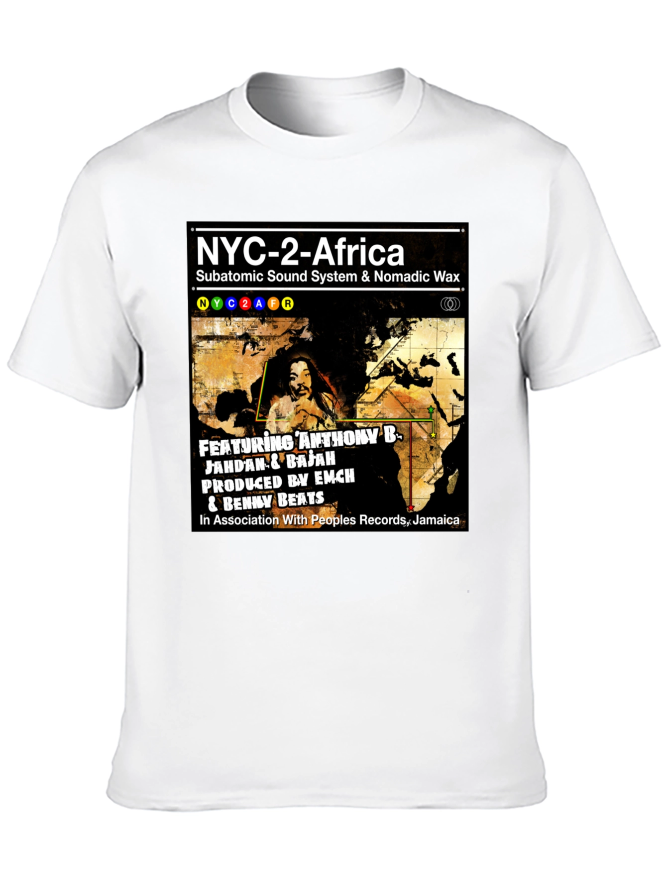 Camiseta NYC-2-Africa Subatomic Sound System