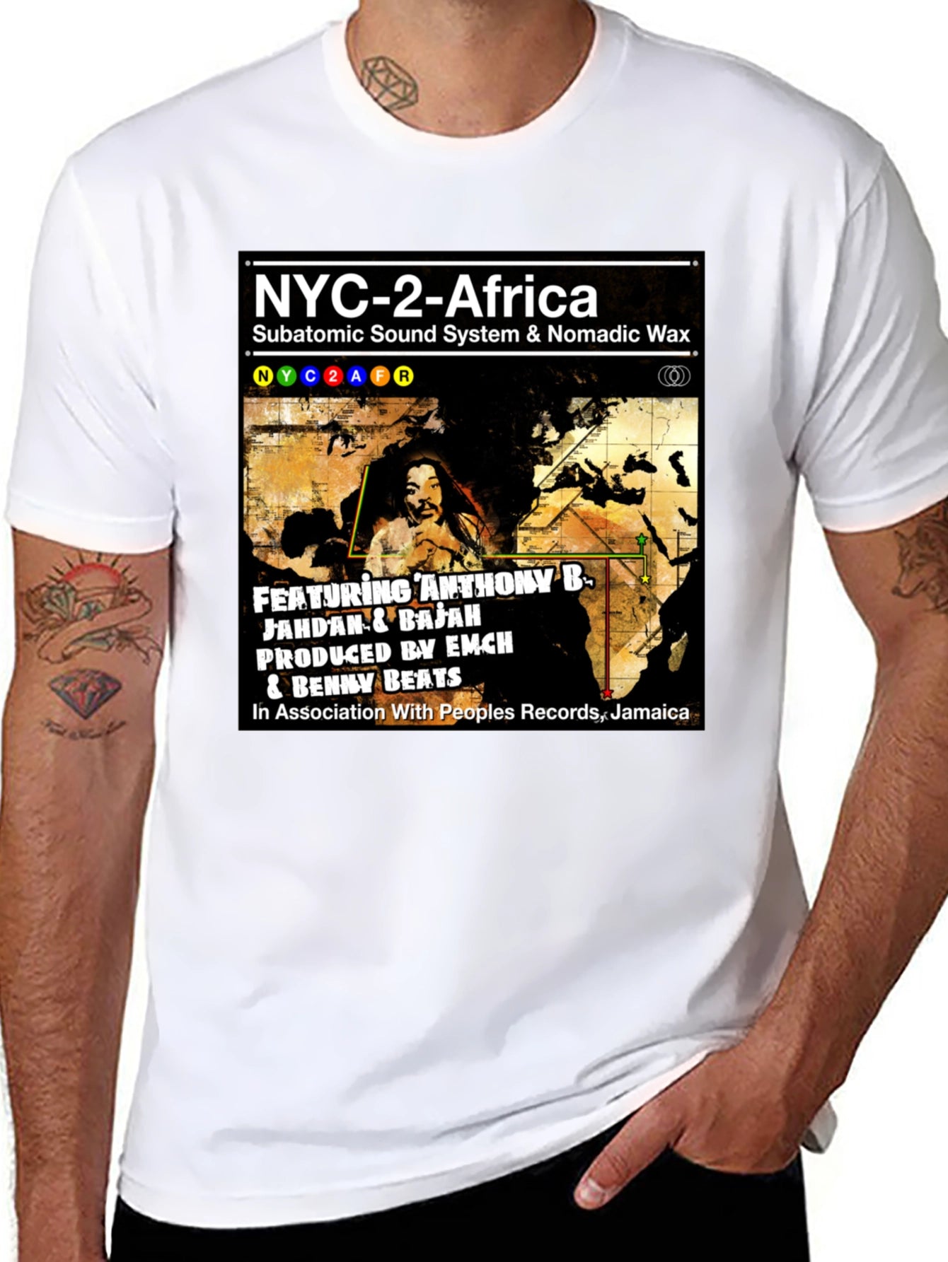 Camiseta NYC-2-Africa Subatomic Sound System