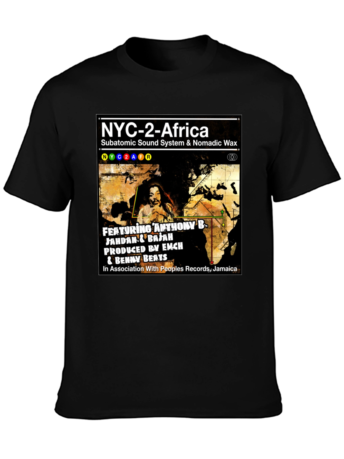 Camiseta NYC-2-Africa Subatomic Sound System