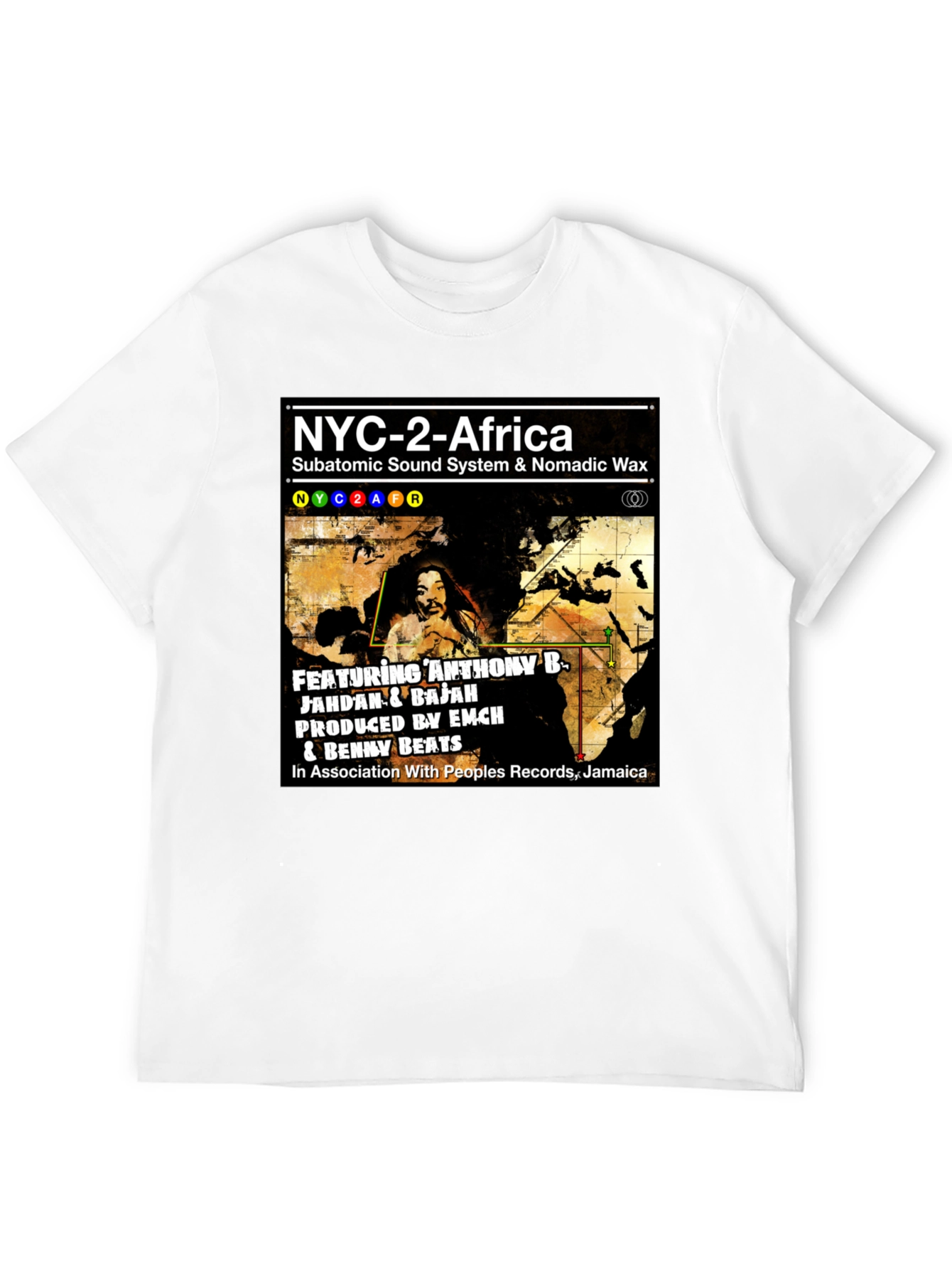 Camiseta NYC-2-Africa Subatomic Sound System