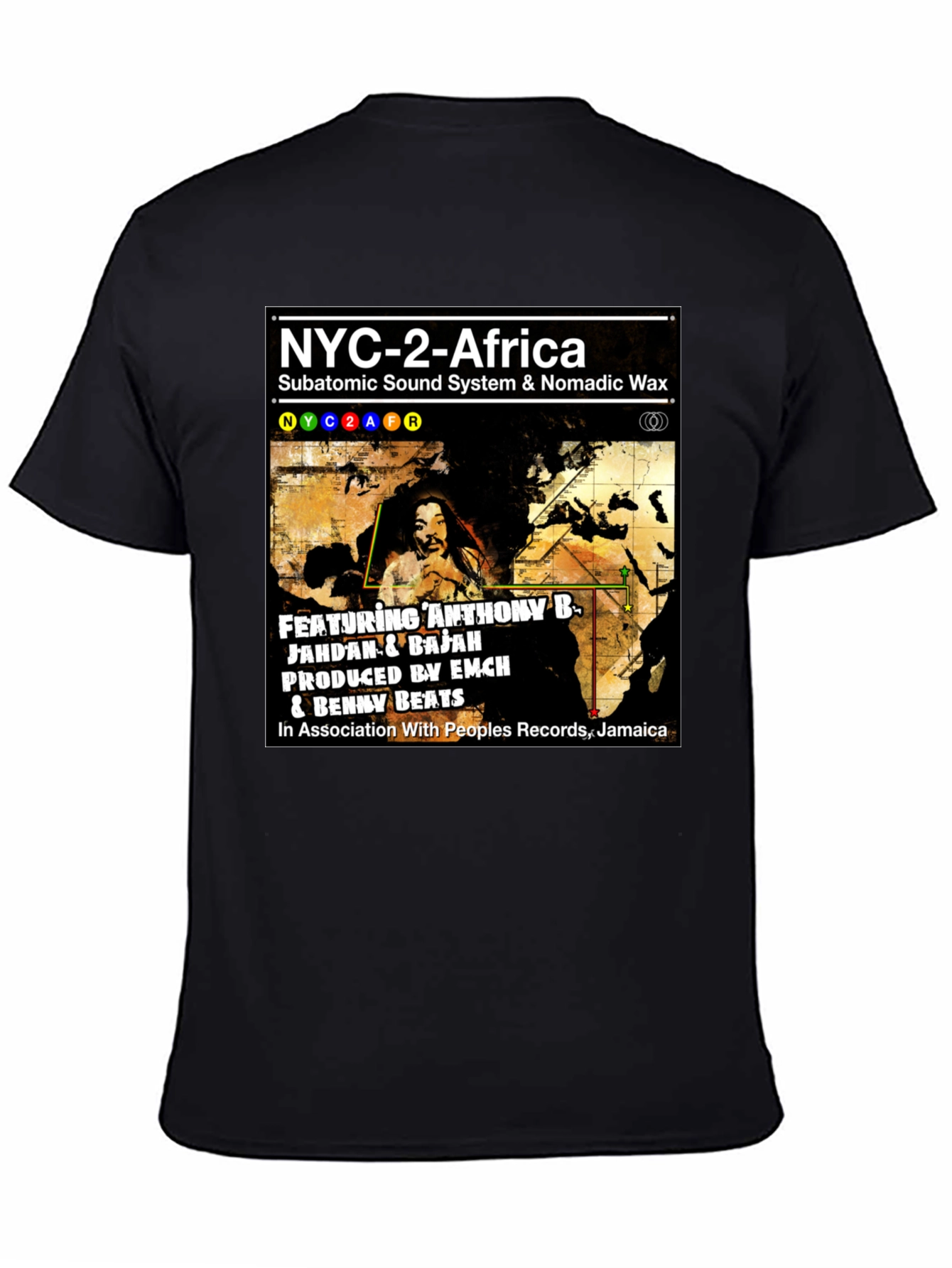 Camiseta NYC-2-Africa Subatomic Sound System