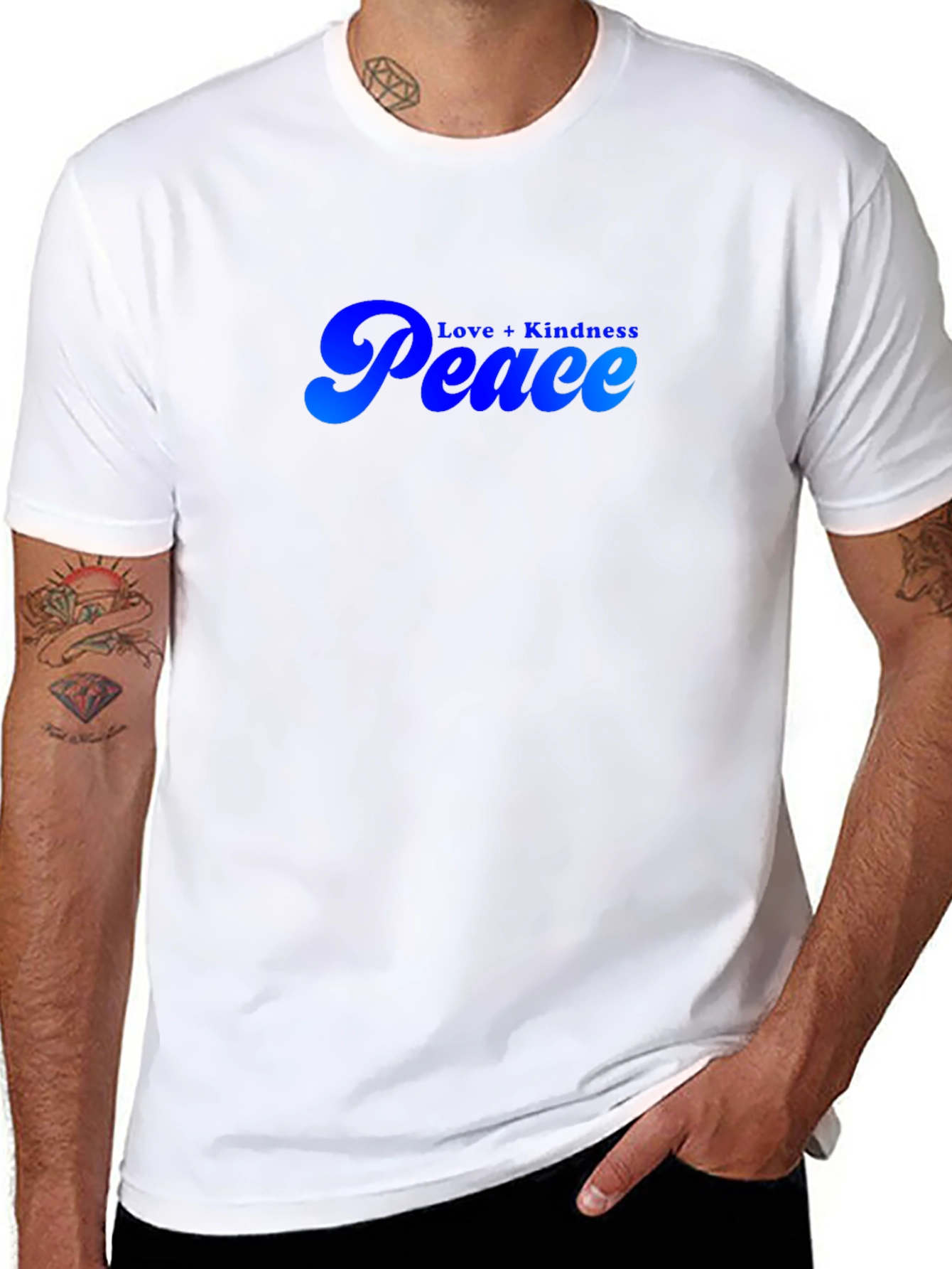 Camiseta Negra Peace & Love