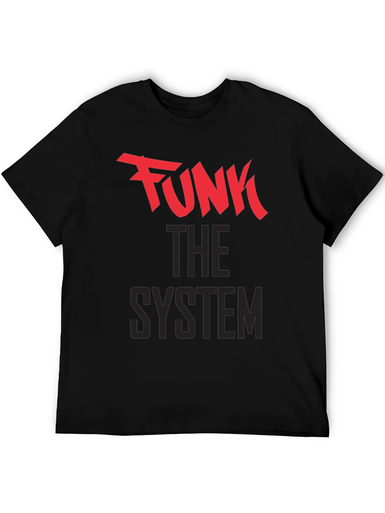 Camiseta Negra Funk The System para Hombre
