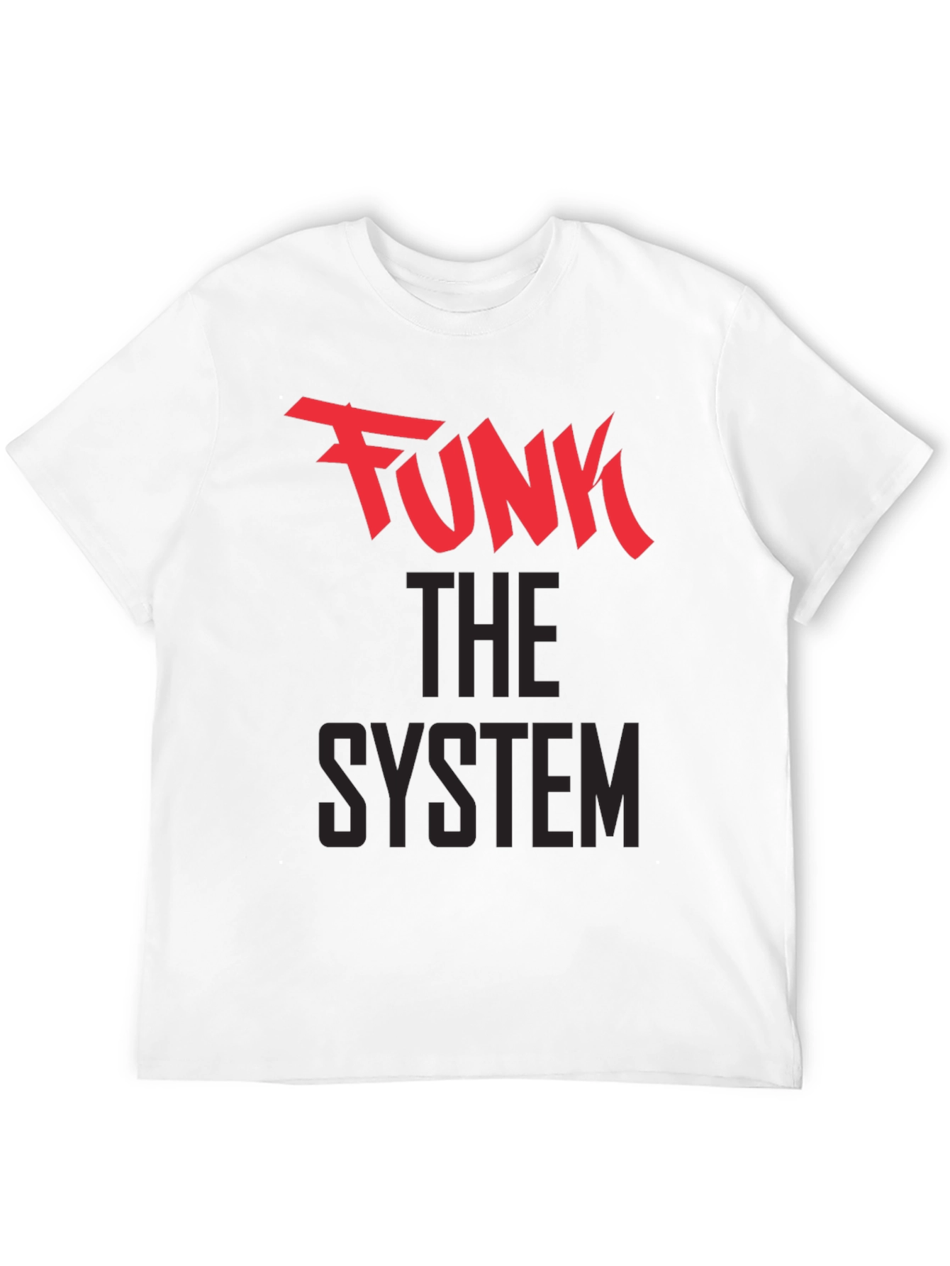 Camiseta Negra Funk The System para Hombre