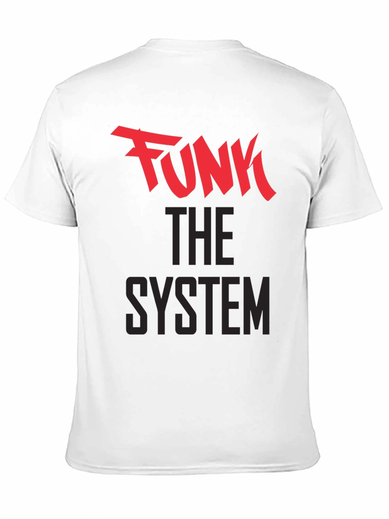 Camiseta Negra Funk The System para Hombre