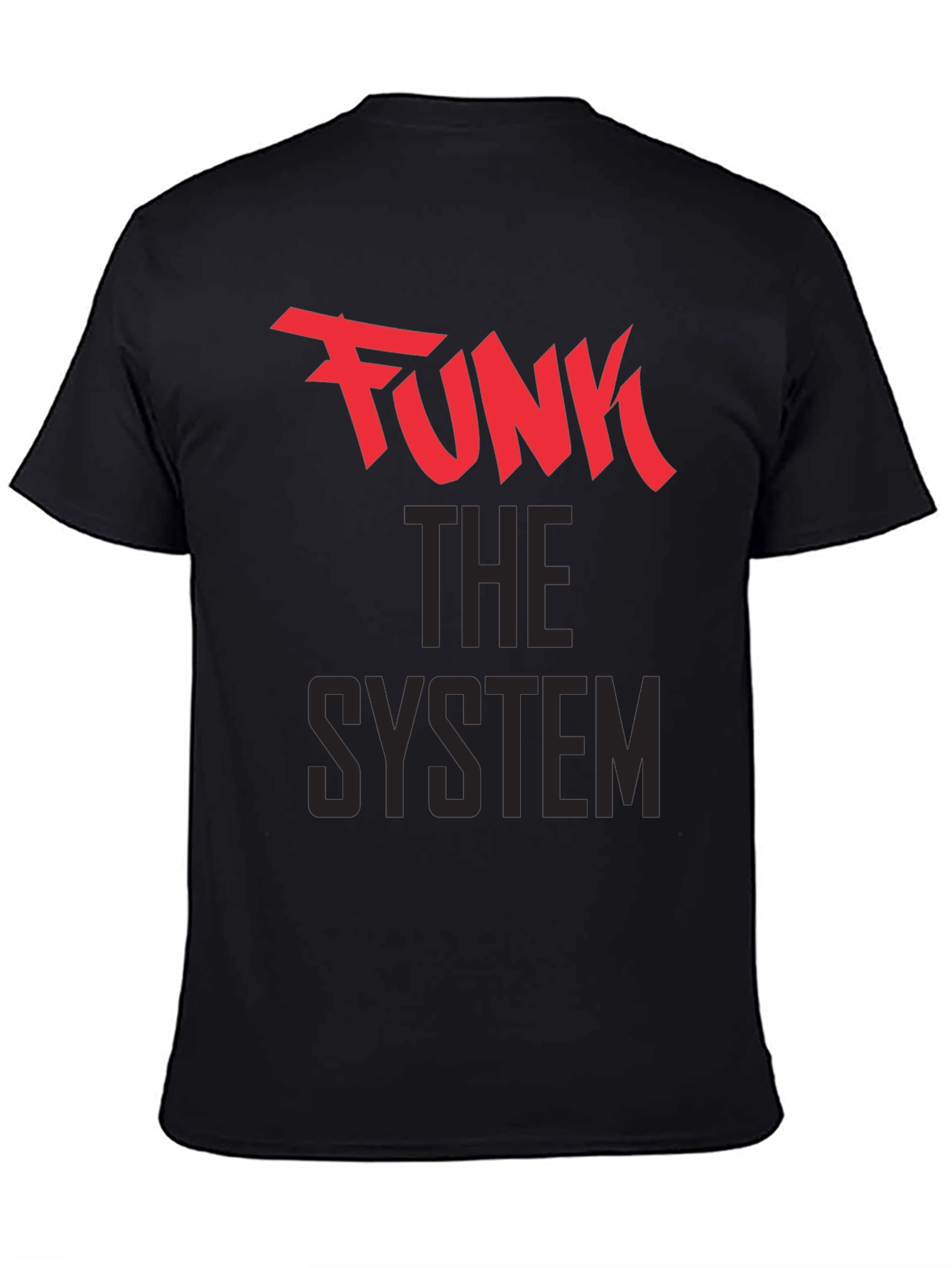 Camiseta Negra Funk The System para Hombre