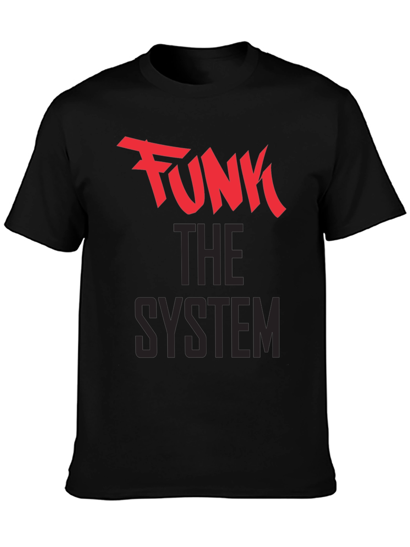 Camiseta Negra Funk The System para Hombre