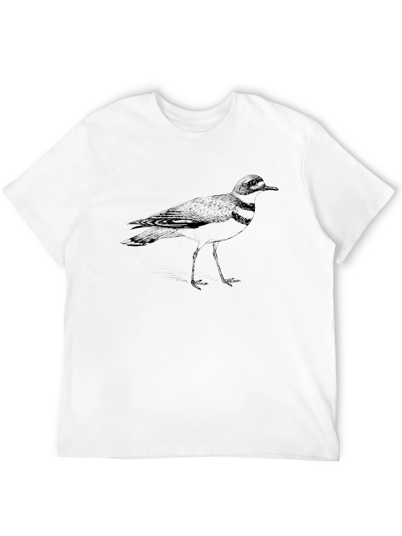 Camiseta Negra con Diseño de Ave