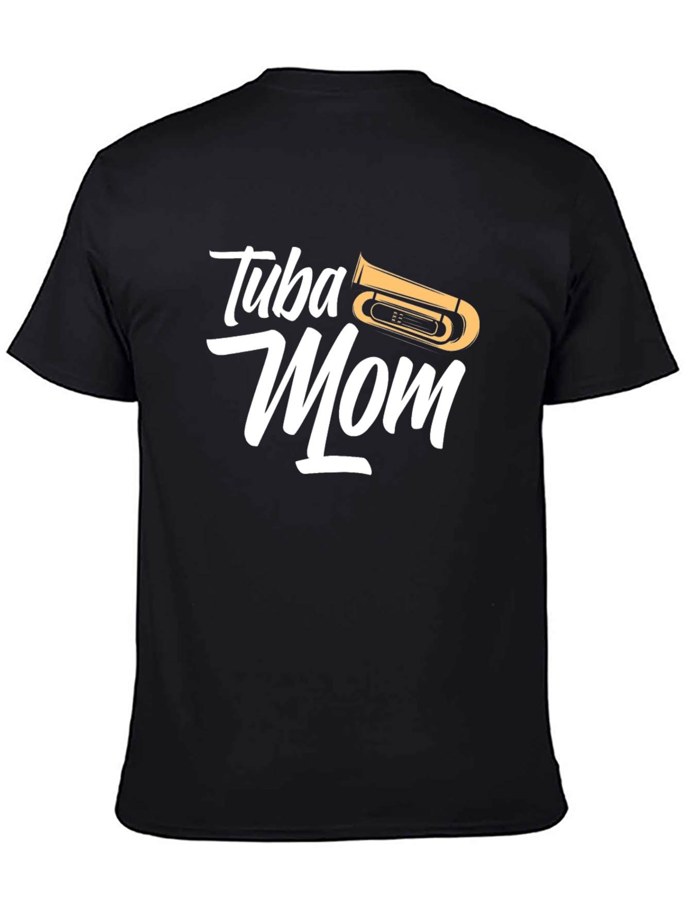 Camiseta Negra Tuba Mom - Regalo Musical