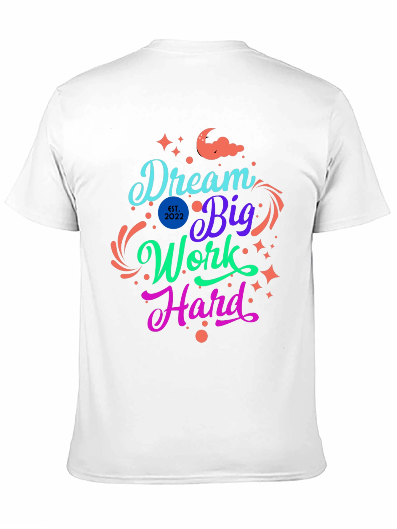 Camiseta Negra Dream Big Work Hard