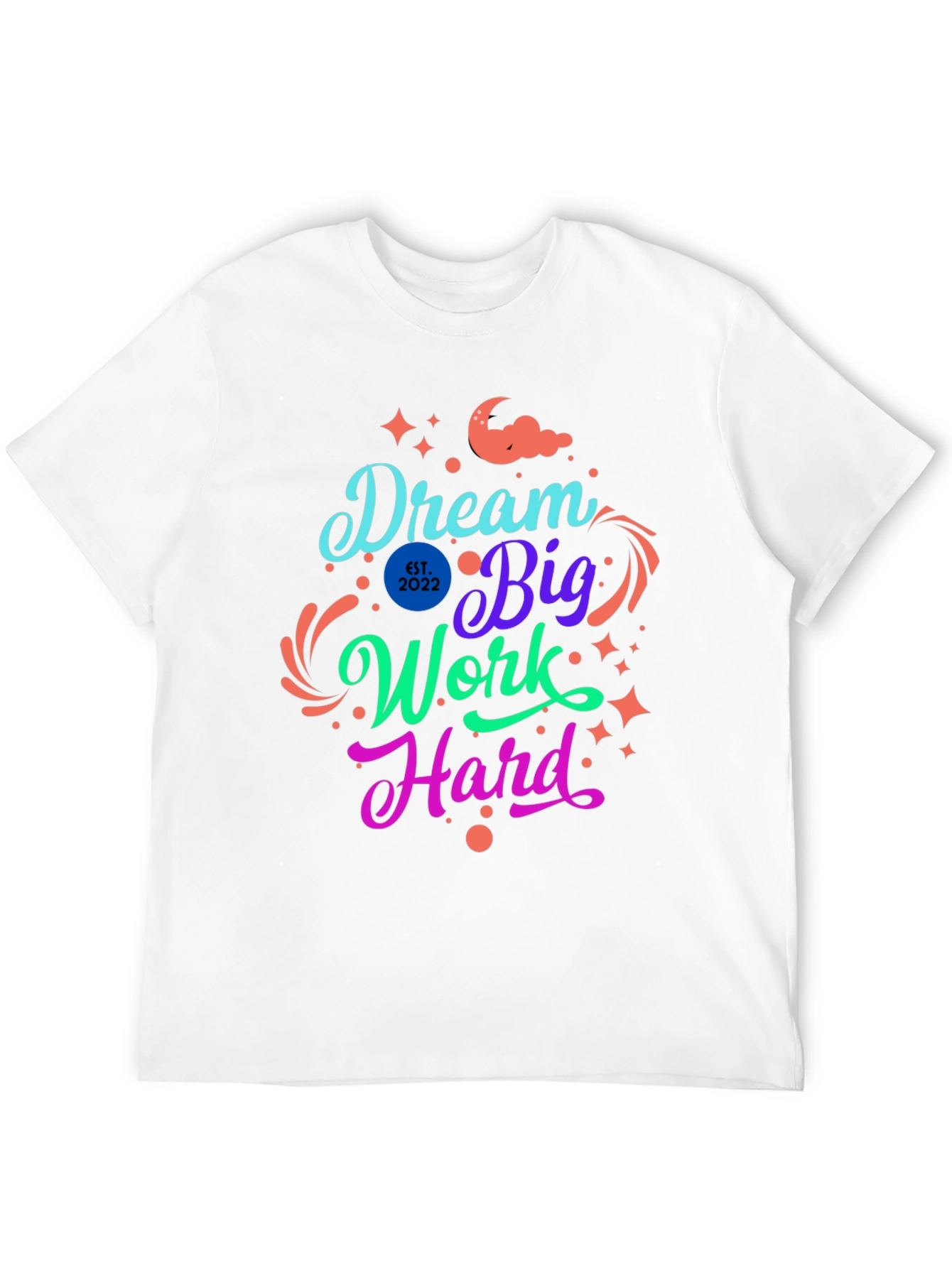 Camiseta Negra Dream Big Work Hard