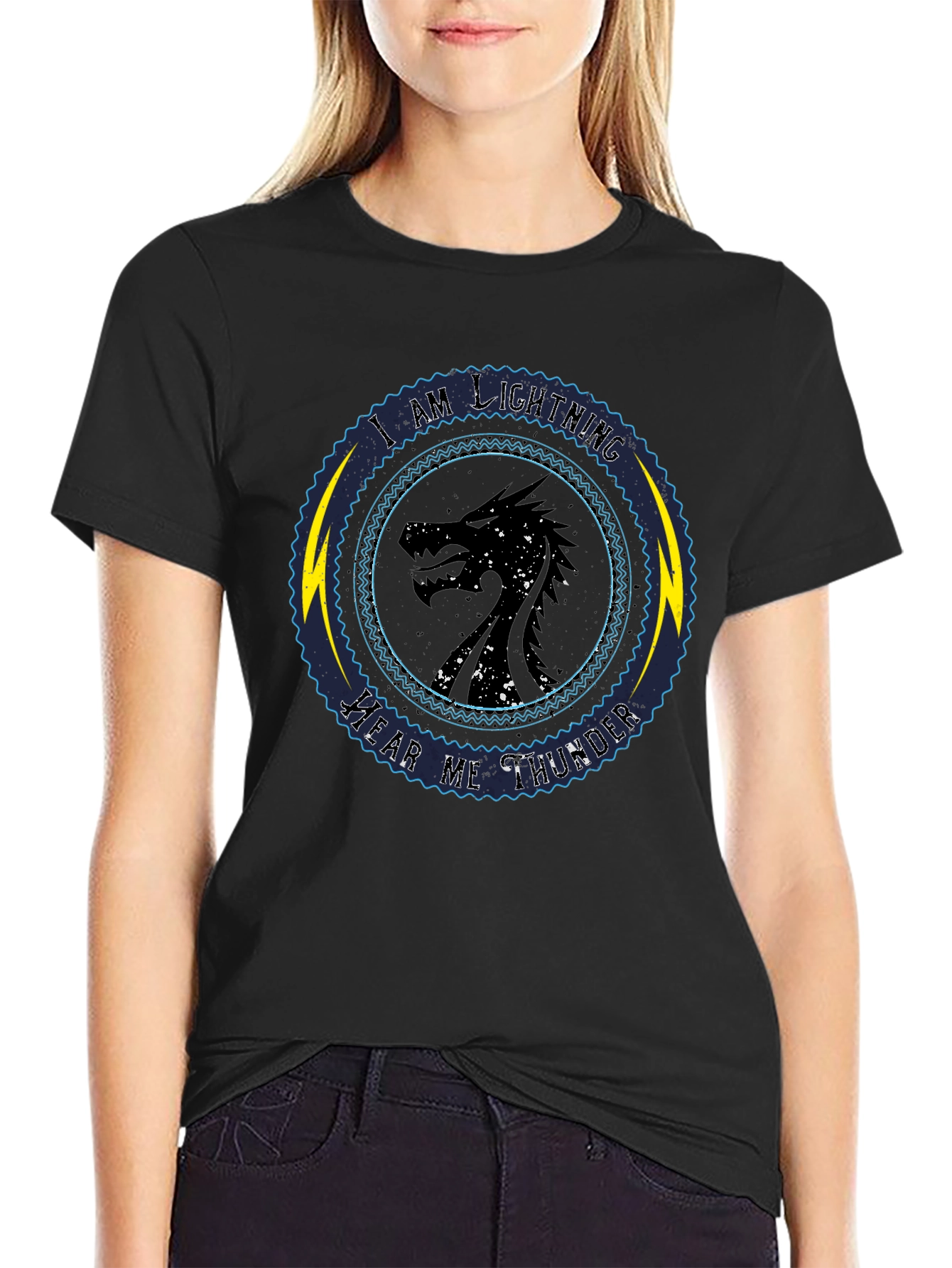 Camiseta Dragón Soy Relámpago Oye mi Trueno