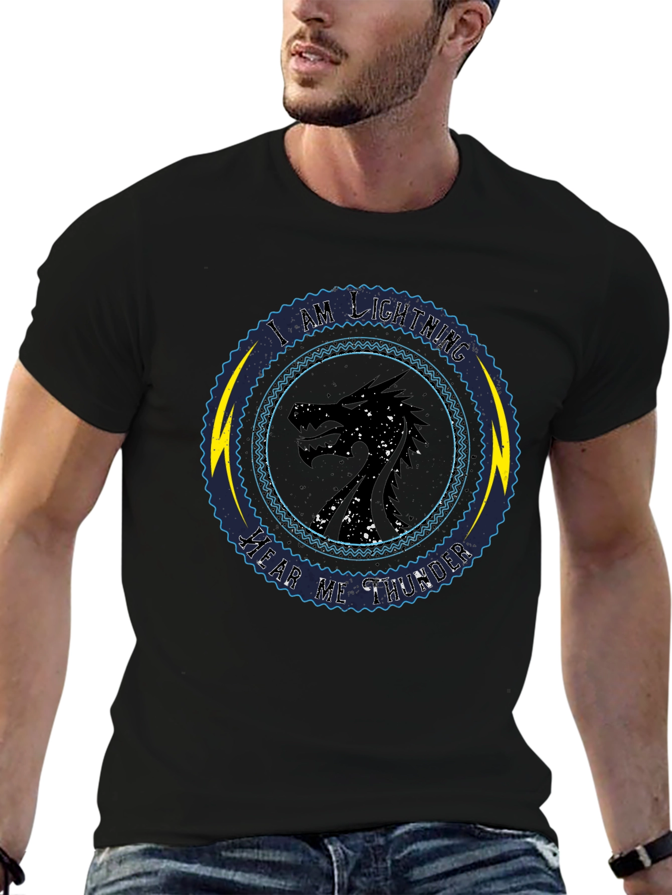 Camiseta Dragón Soy Relámpago Oye mi Trueno
