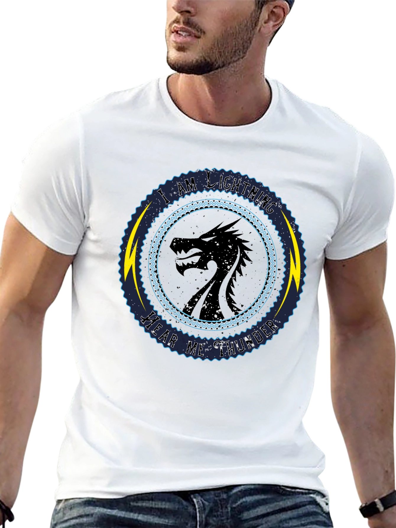 Camiseta Dragón Soy Relámpago Oye mi Trueno
