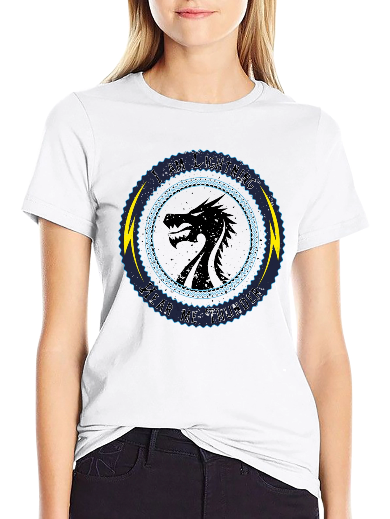 Camiseta Dragón Soy Relámpago Oye mi Trueno