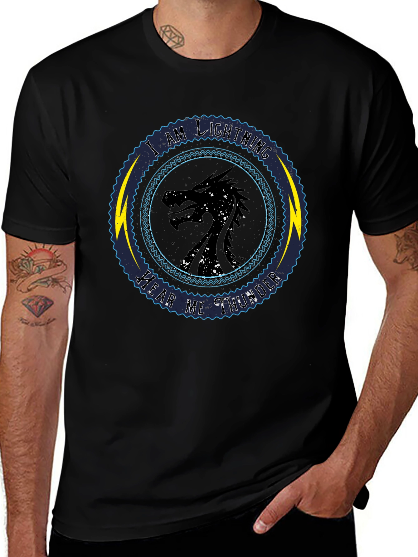 Camiseta Dragón Soy Relámpago Oye mi Trueno