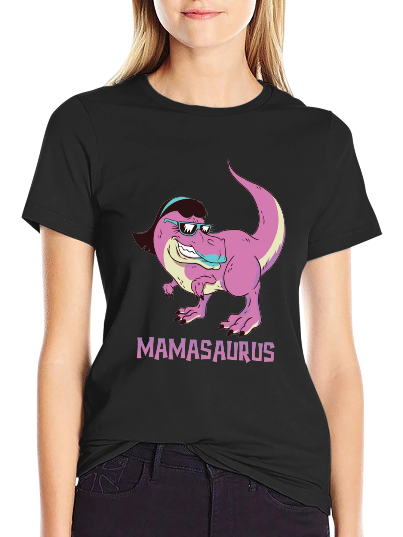 Camiseta Negra Mamasaurus