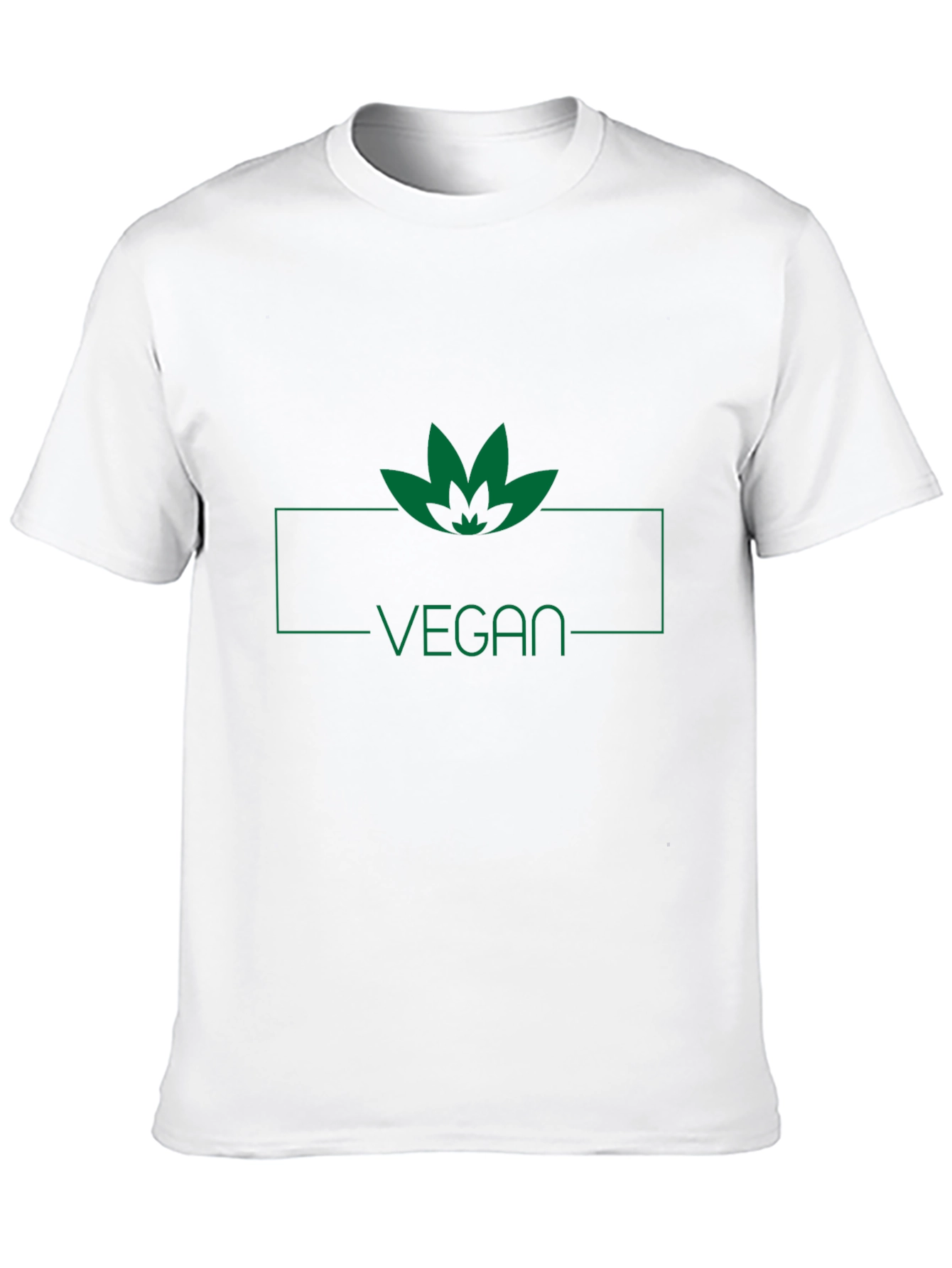 Camiseta Negra Vegana con Diseño de Hoja