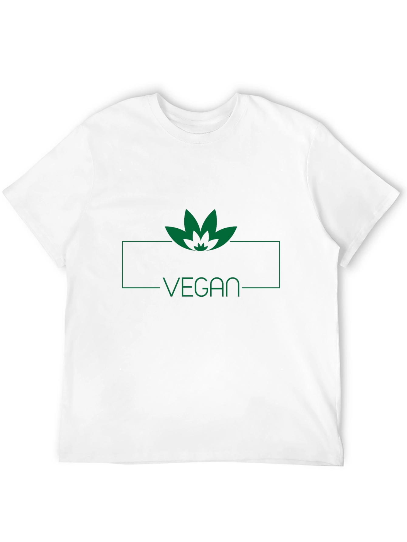 Camiseta Negra Vegana con Diseño de Hoja