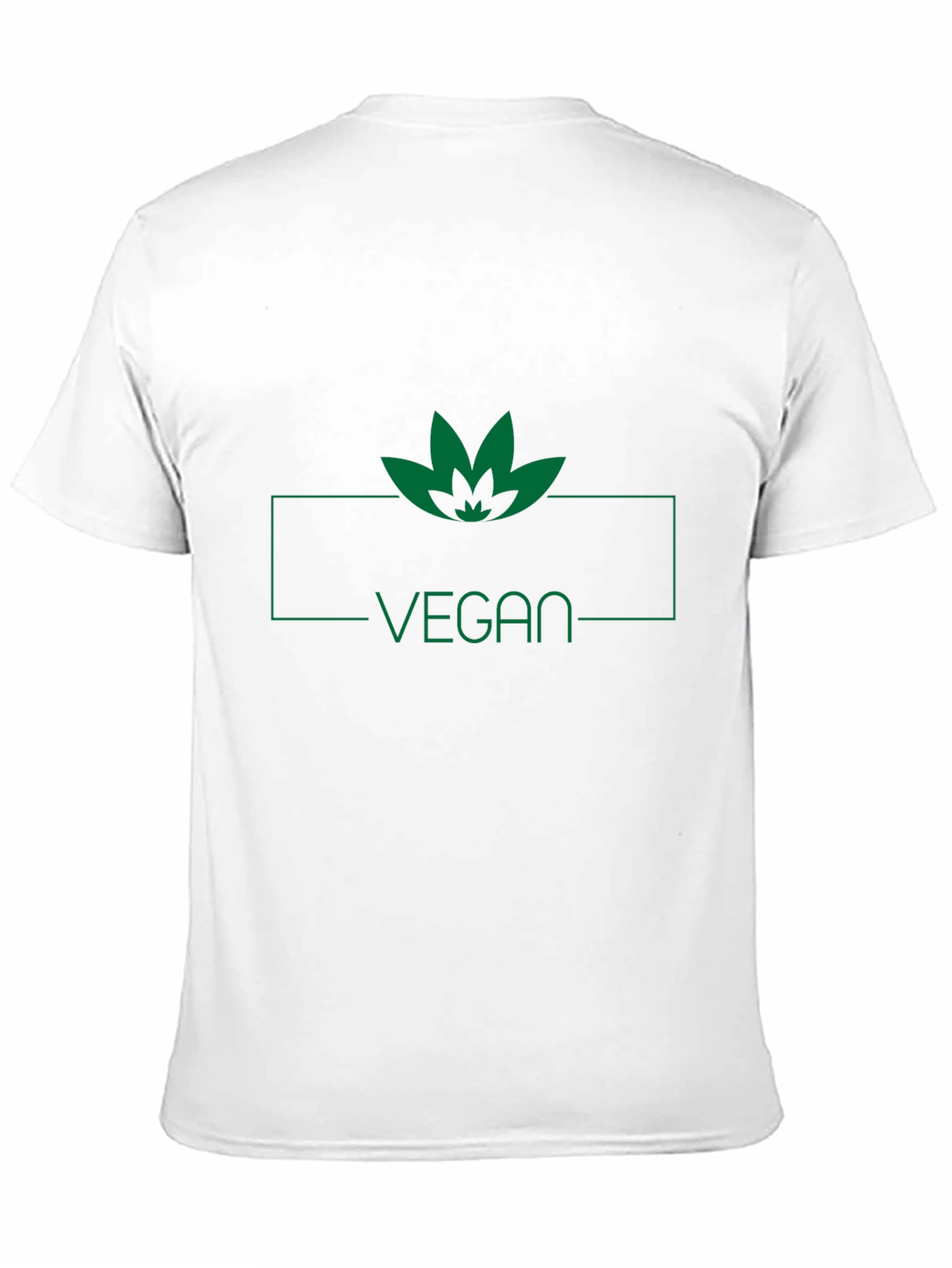 Camiseta Negra Vegana con Diseño de Hoja